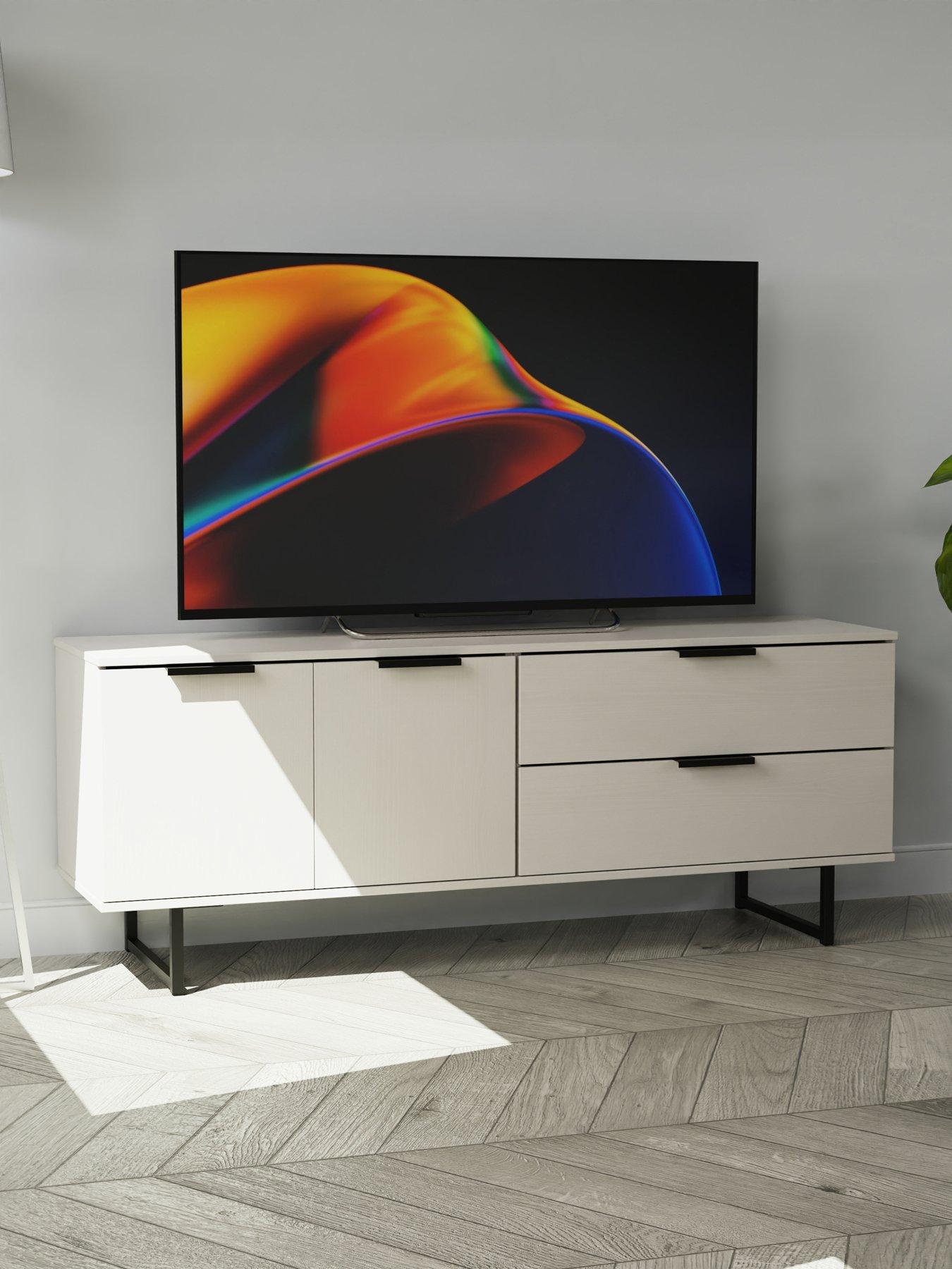 front image of swift-emerson-ready-assembled-2-drawer-2-door-wide-sideboard-amp-tv-unit