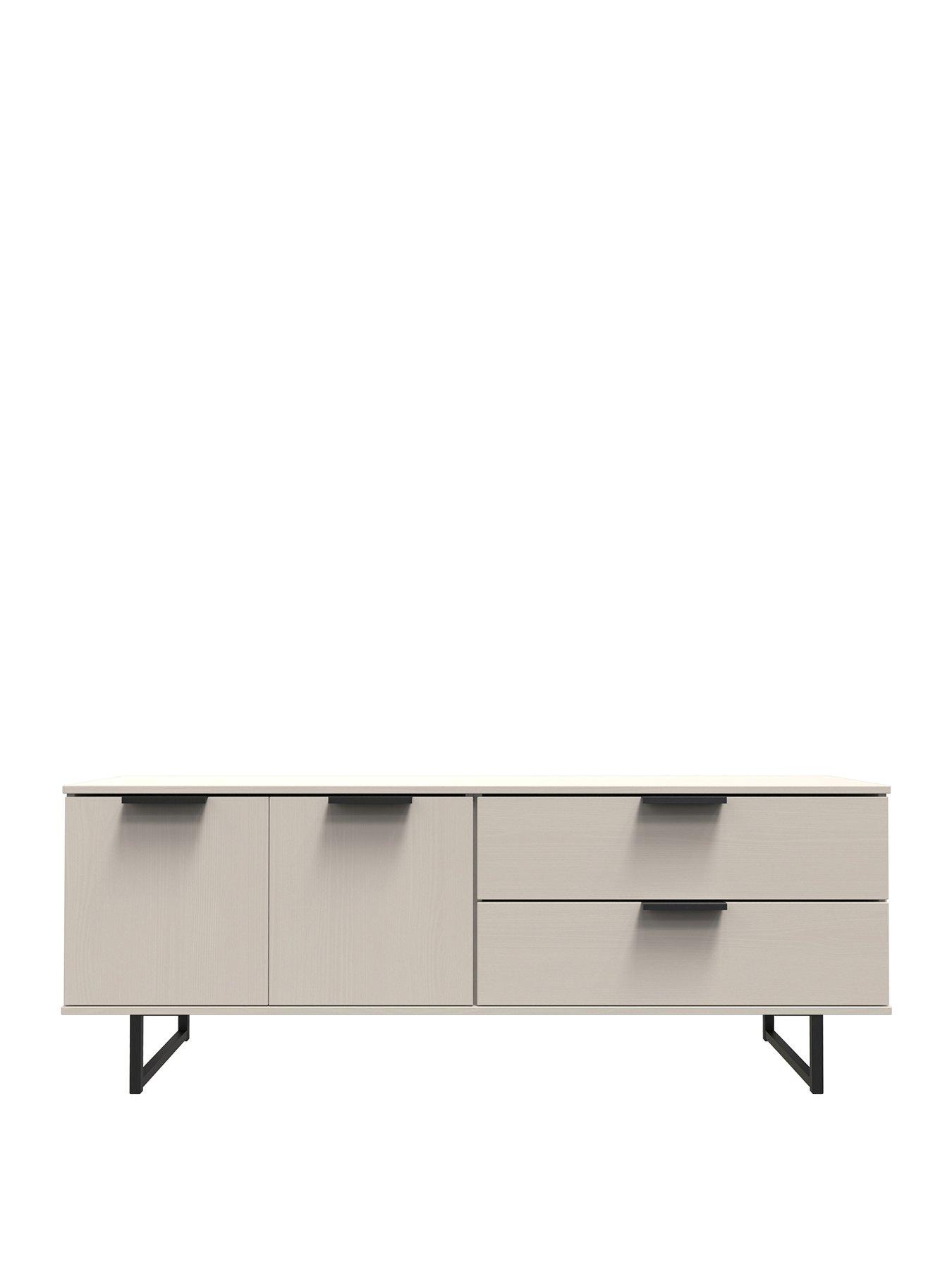 stillFront image of swift-emerson-ready-assembled-2-drawer-2-door-wide-sideboard-amp-tv-unit