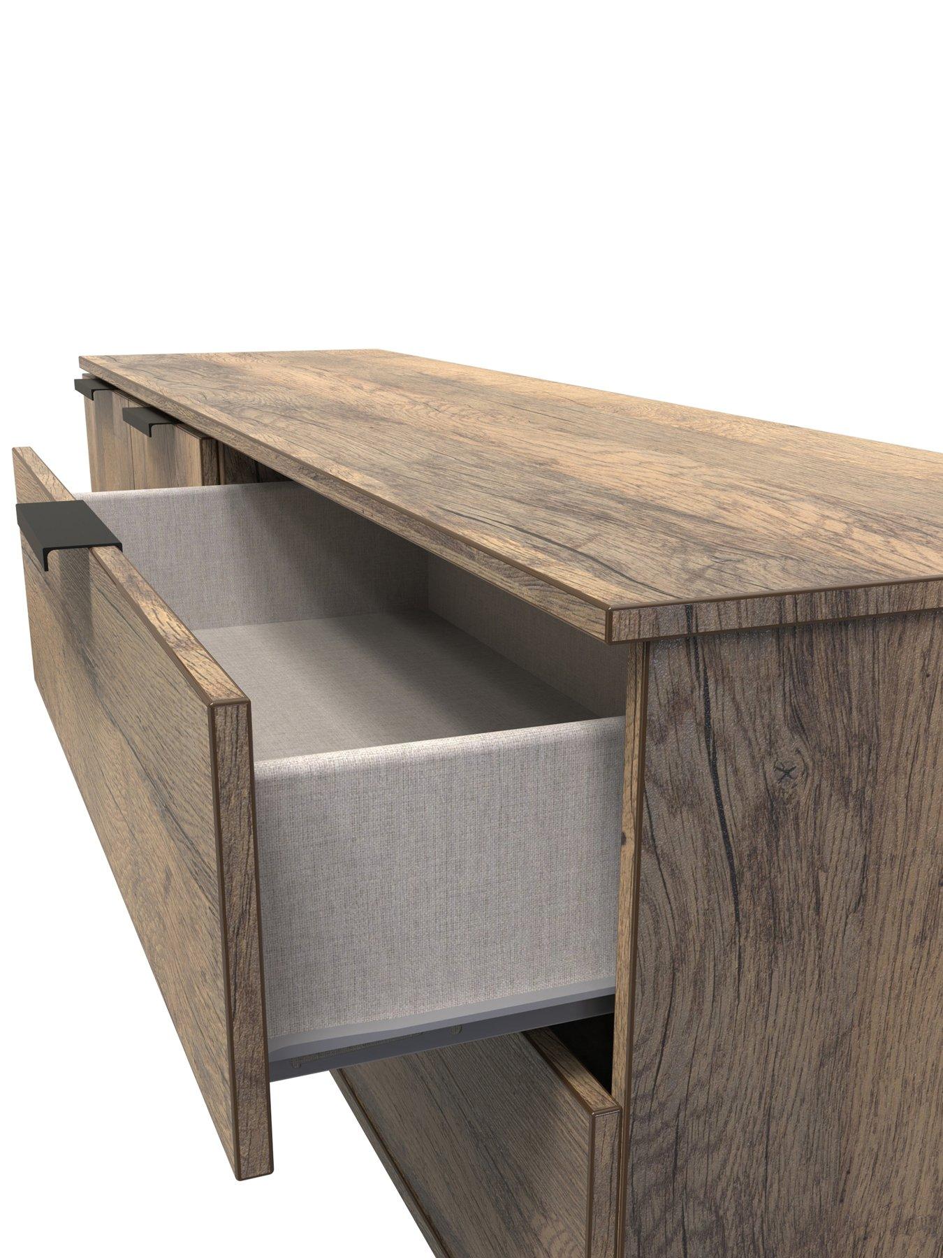  image of swift-emerson-ready-assembled-2-drawer-2-door-wide-sideboard-amp-tv-unit