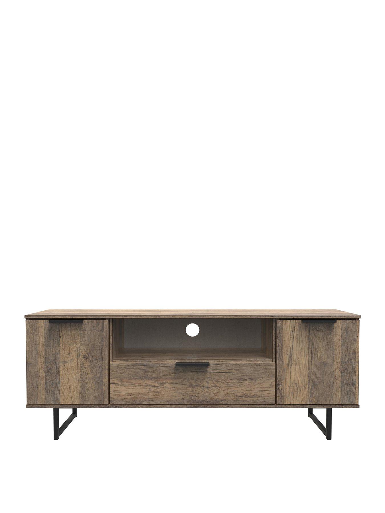stillFront image of swift-emerson-ready-assembled-2-door-1-drawer-wide-tv-unit