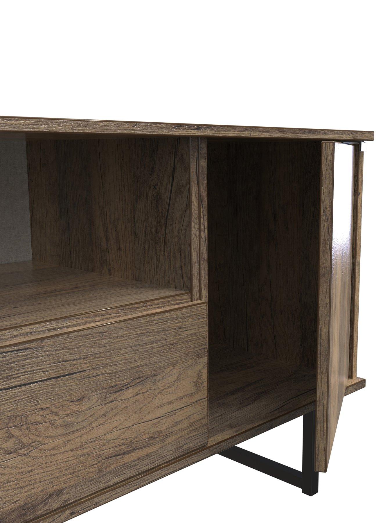  image of swift-emerson-ready-assembled-2-door-1-drawer-wide-tv-unit