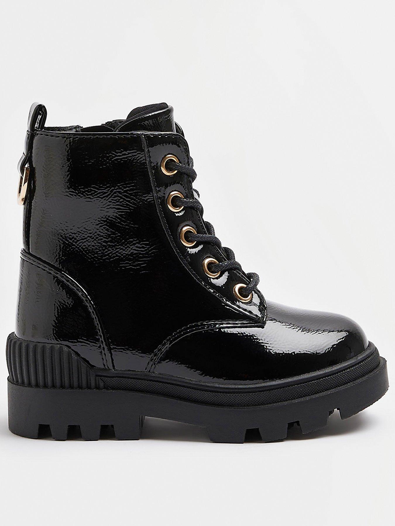 Girls black boots on sale sale