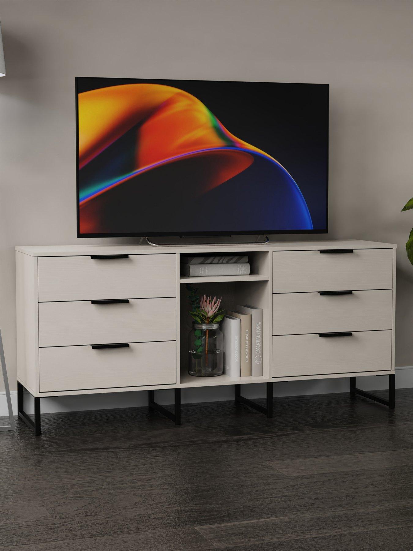 undefined Emerson Ready Assembled 6 Drawer Tv Stand