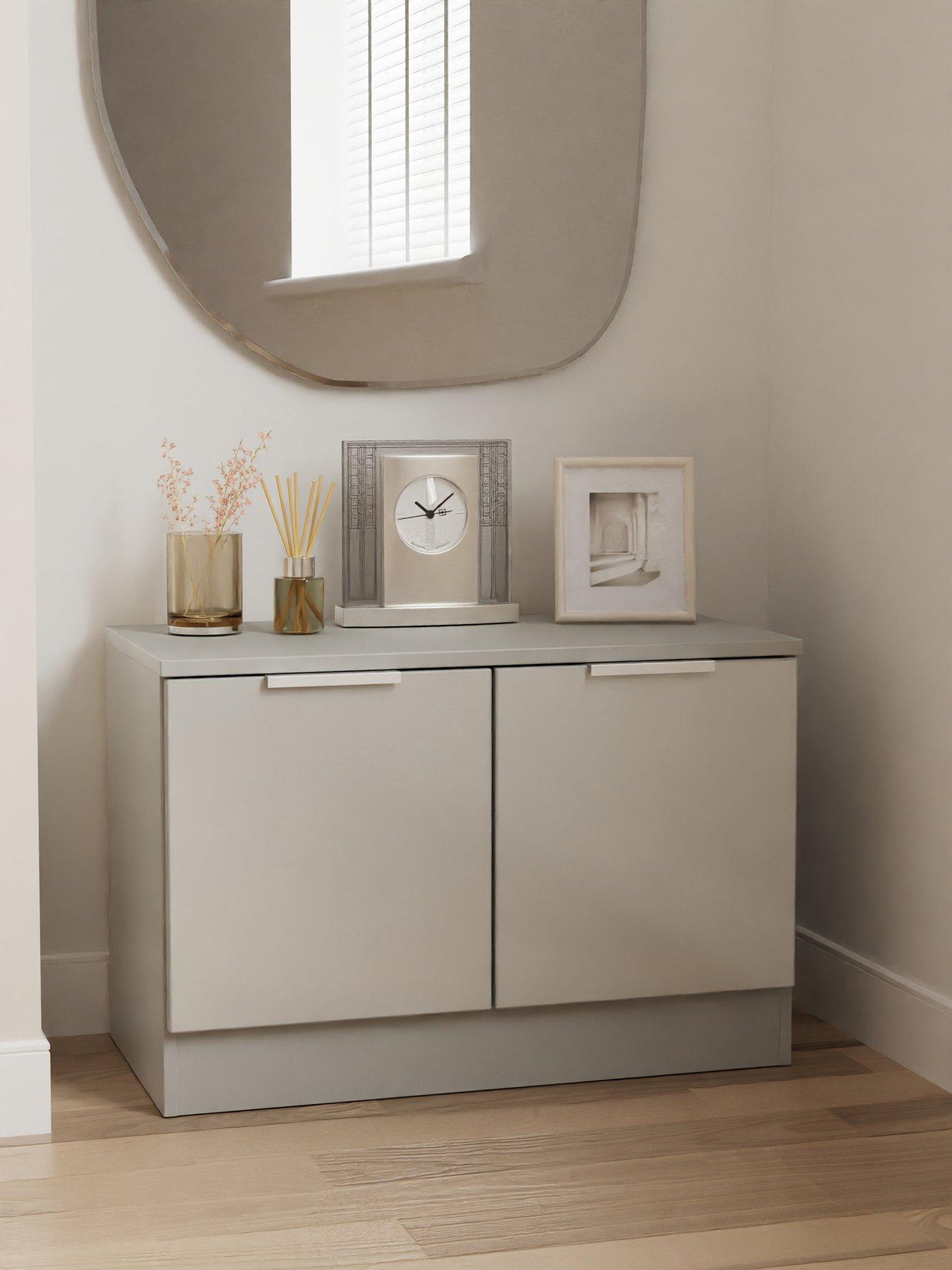 swift-adair-ready-assembled-2-door-compact-sideboard-mattnbspgrey