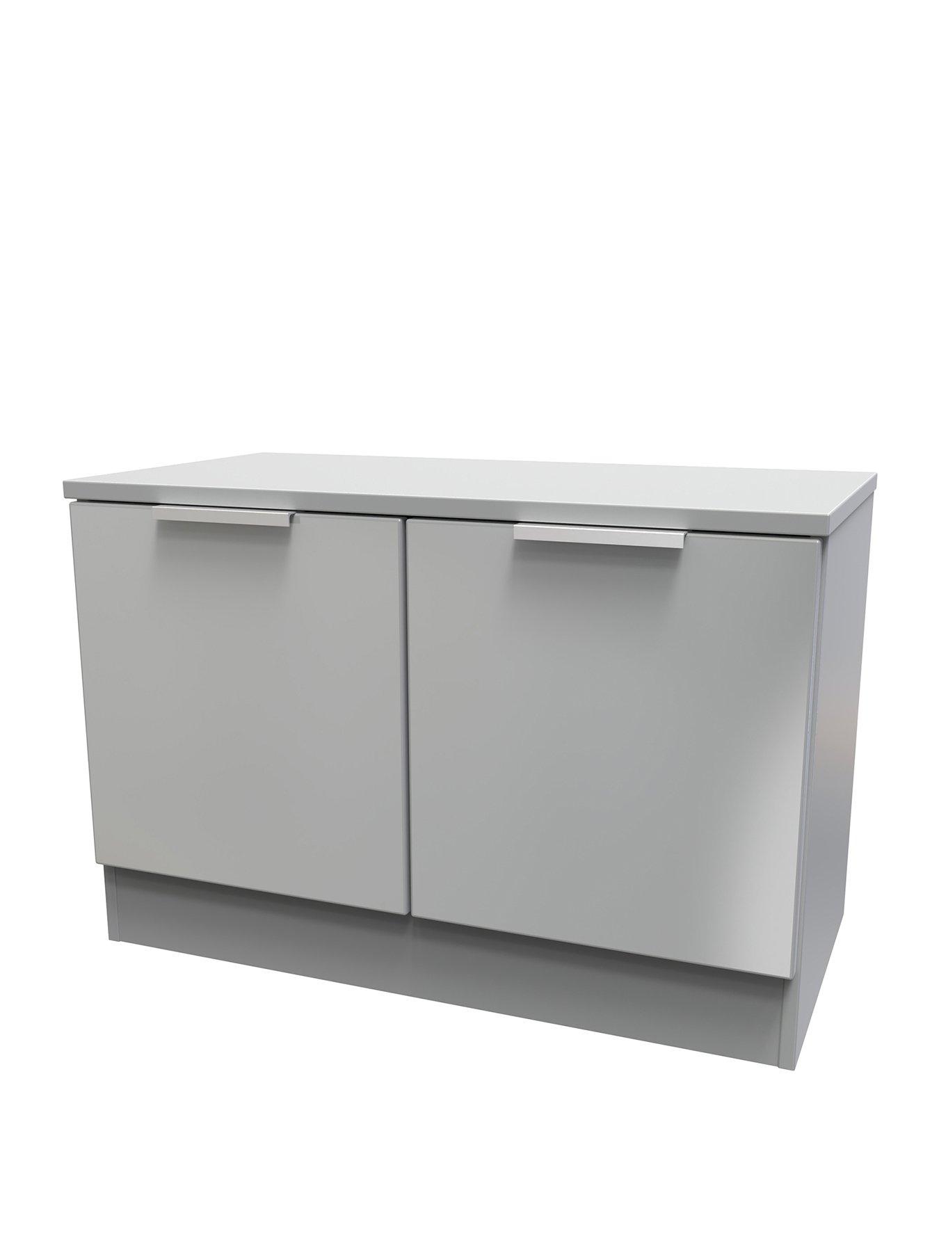 Image 3 of 6 of SWIFT Adair Ready Assembled 2 Door Compact Sideboard - Matt&nbsp;Grey