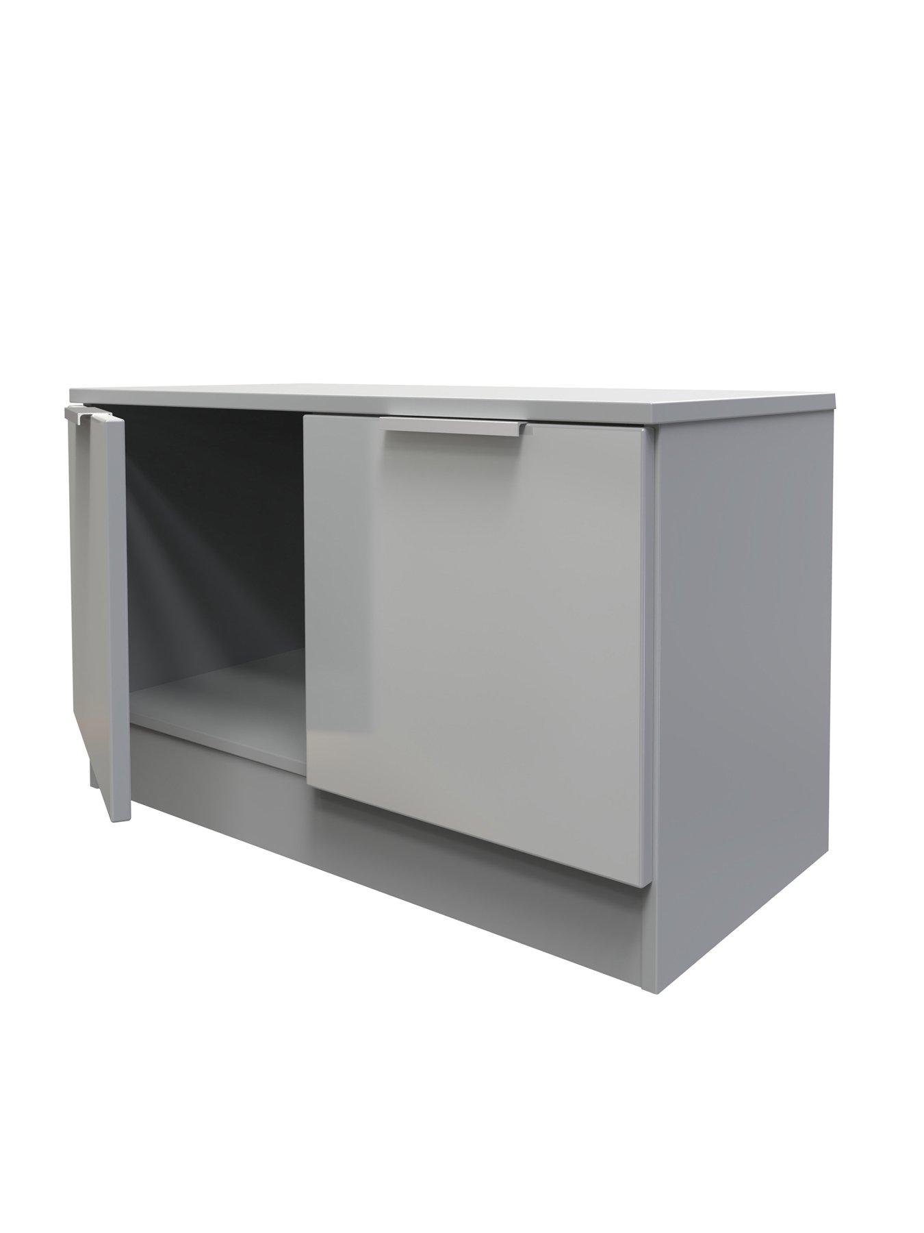 Image 5 of 6 of SWIFT Adair Ready Assembled 2 Door Compact Sideboard - Matt&nbsp;Grey