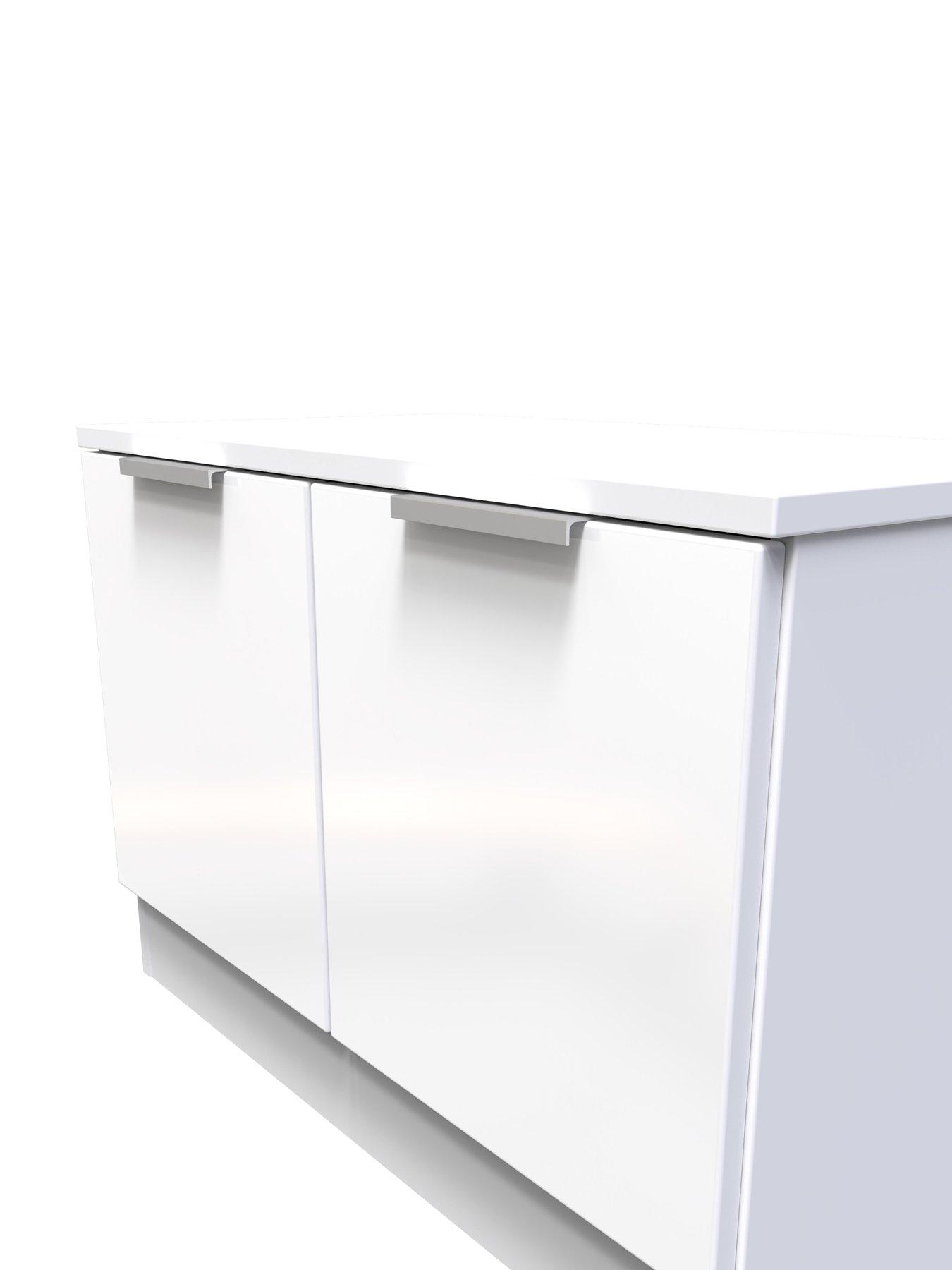 Image 4 of 6 of SWIFT Adair Ready Assembled 2 Door Compact Sideboard - Matt&nbsp;White