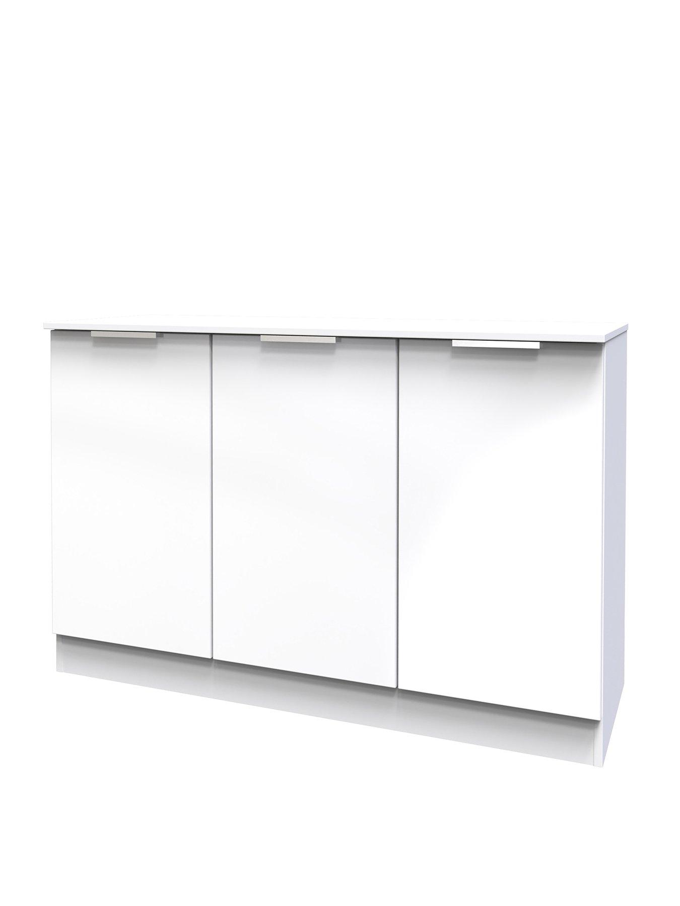 Image 3 of 6 of SWIFT Adair Ready Assembled 3&nbsp;Door&nbsp;Sideboard - White