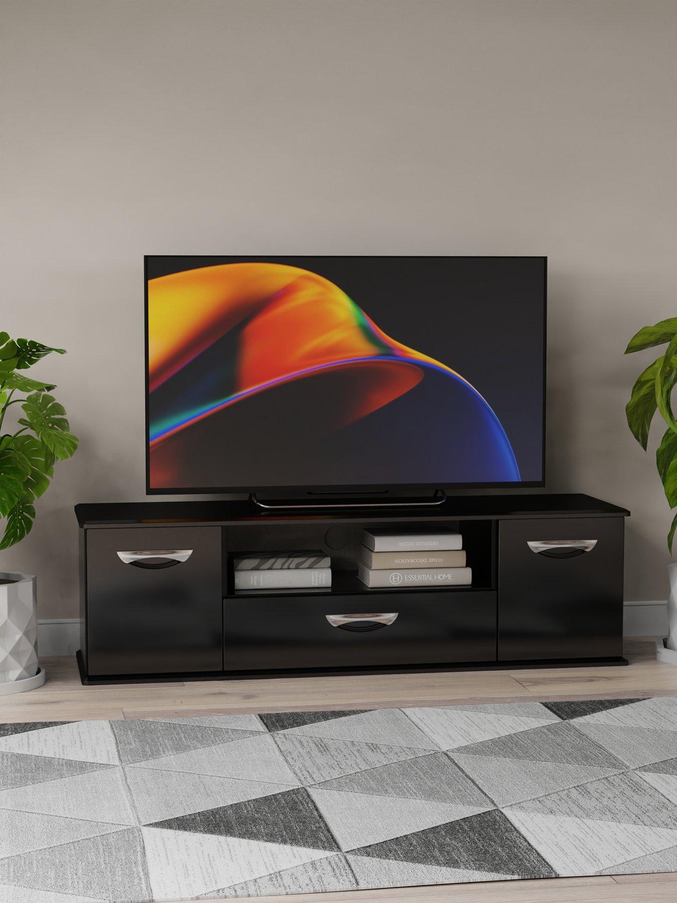 front image of swift-neptune-ready-assemblednbsphigh-gloss-tv-unit-fits-up-to-65-inch-tv-black