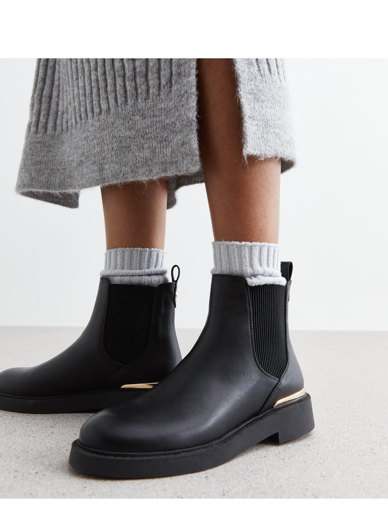 New look best sale grey chelsea boots