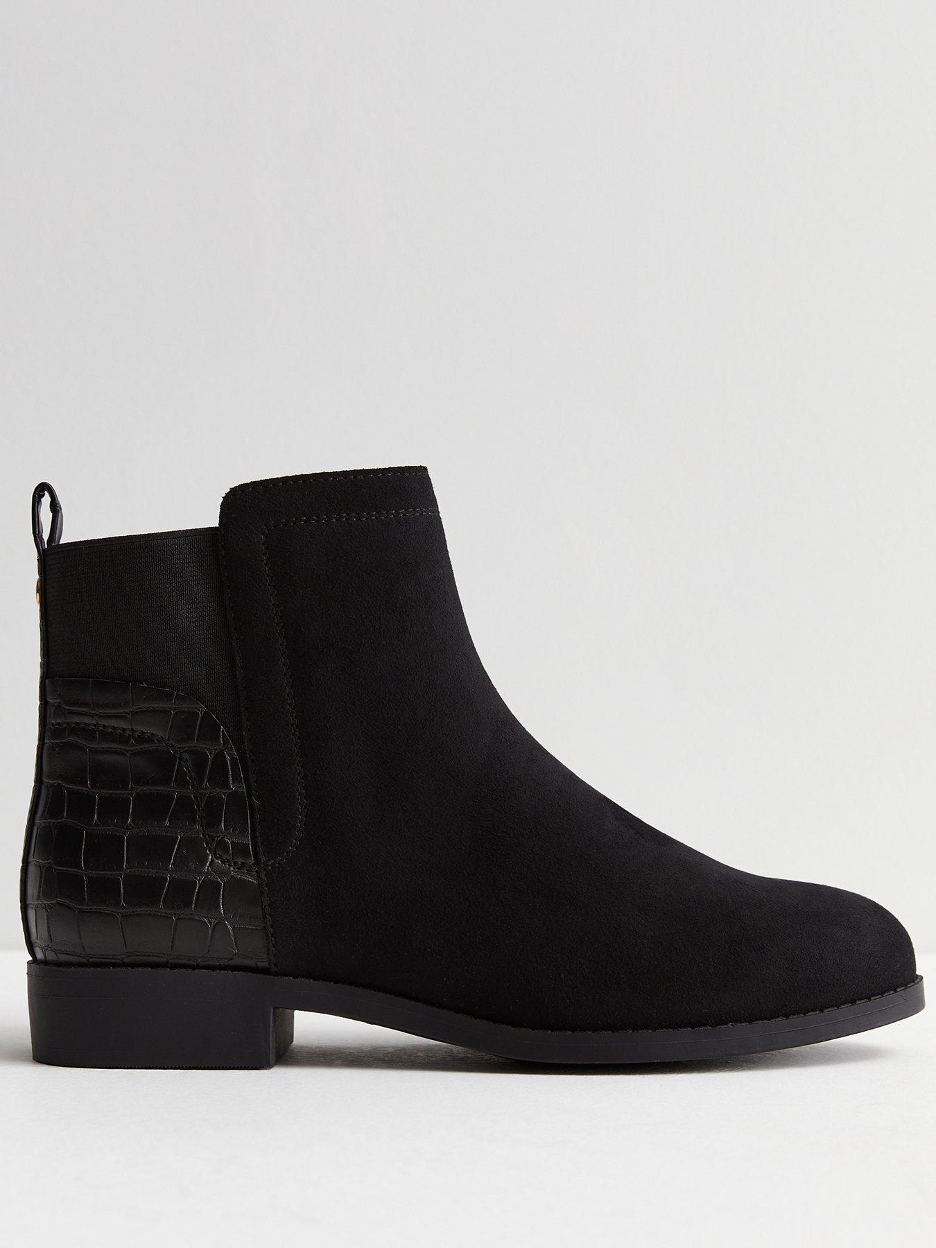 New look best sale faux croc boots