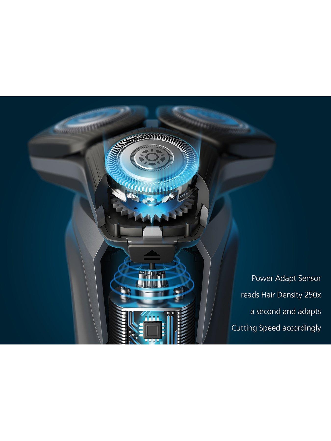 Image 3 of 8 of Philips Series 5000 Wet &amp; Dry Men's Electric Shaver with Pop-up Trimmer, Charging Stand &amp; Travel Case - S5885/35
