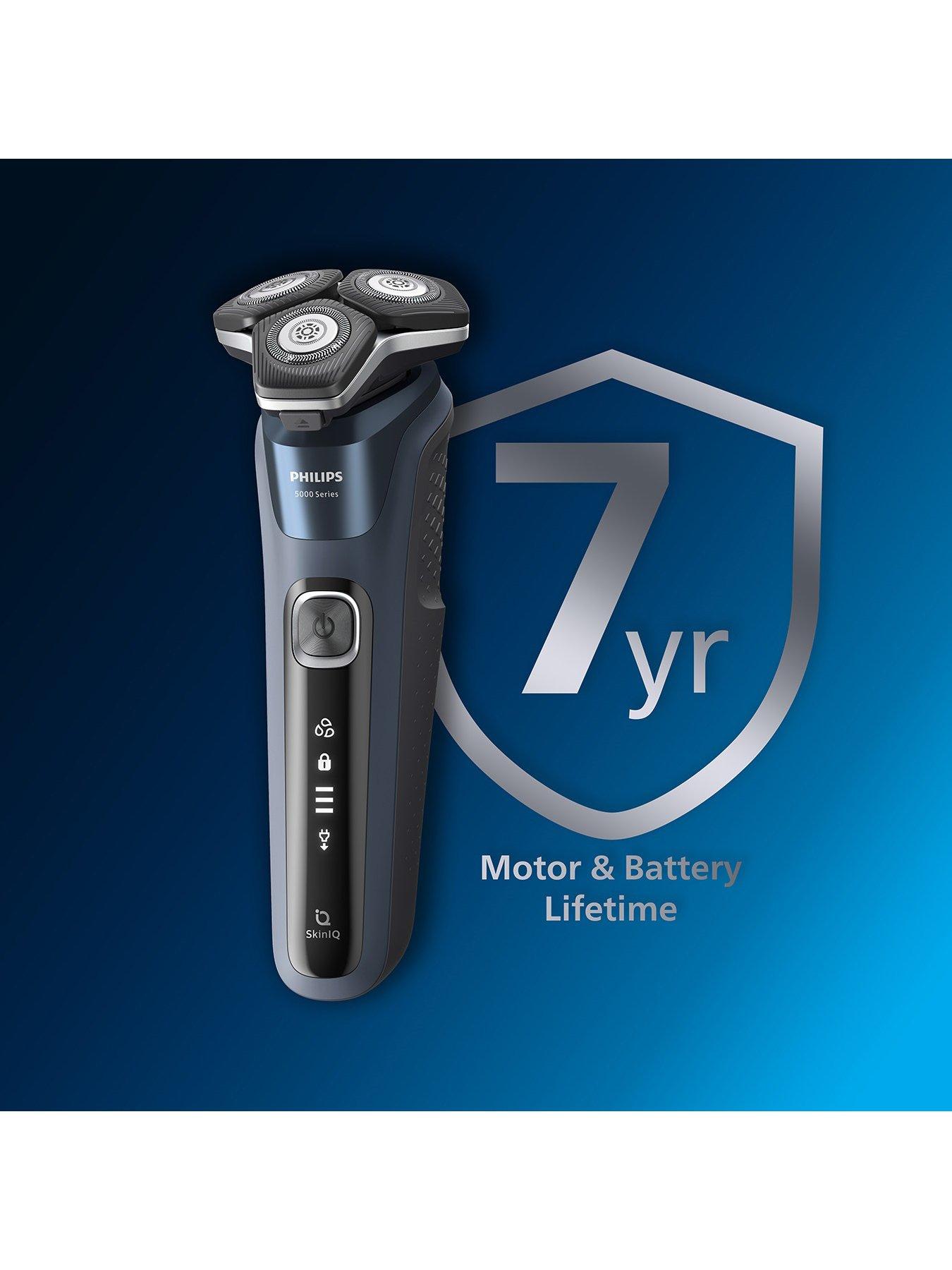  image of philips-series-5000-wet-amp-dry-mens-electric-shaver-with-pop-up-trimmer-charging-stand-amp-travel-case-s588535