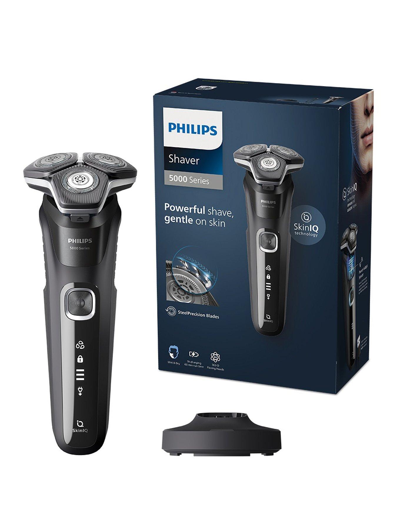 Philips Series 5000 Wet  &  Dry Men's Electric Shaver with Pop-up Trimmer, Charging Stand and Full LED Display - S5898/25