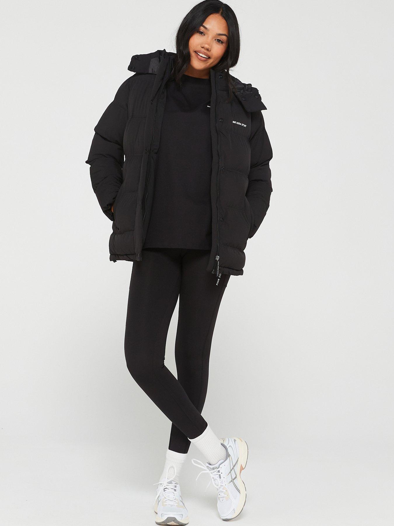 Pink soda hotsell black puffer jacket