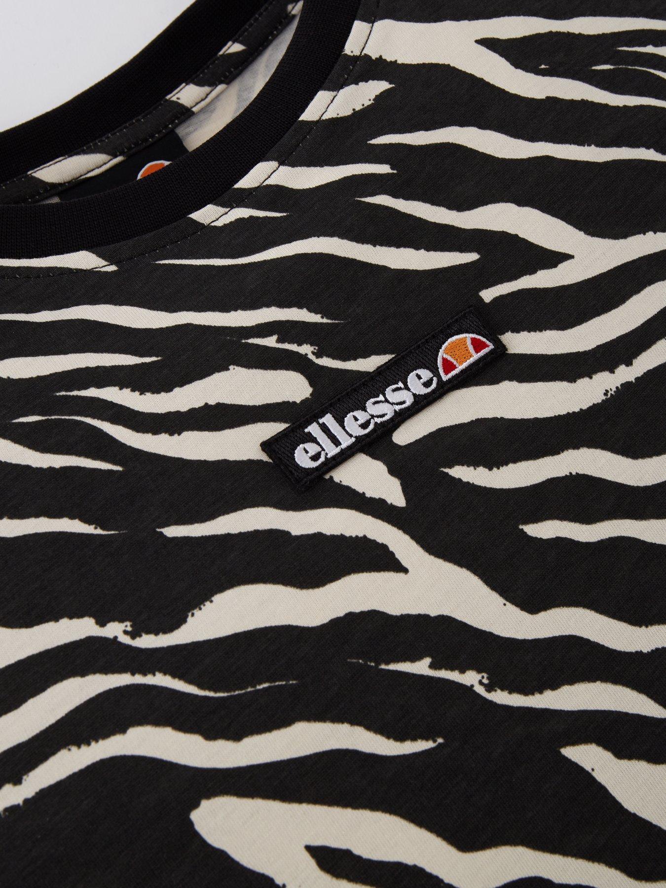 Image 3 of 4 of Ellesse Junior Girls Ezrah Zebra Print Dress