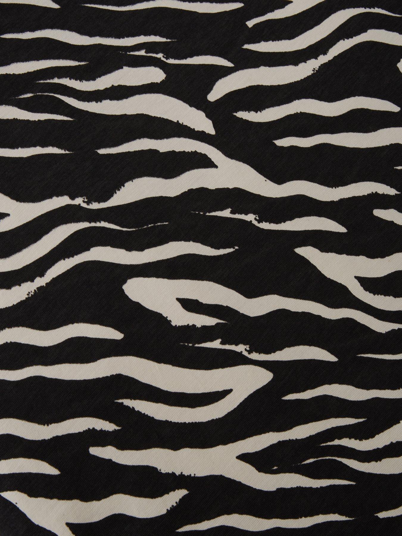 Image 4 of 4 of Ellesse Junior Girls Ezrah Zebra Print Dress
