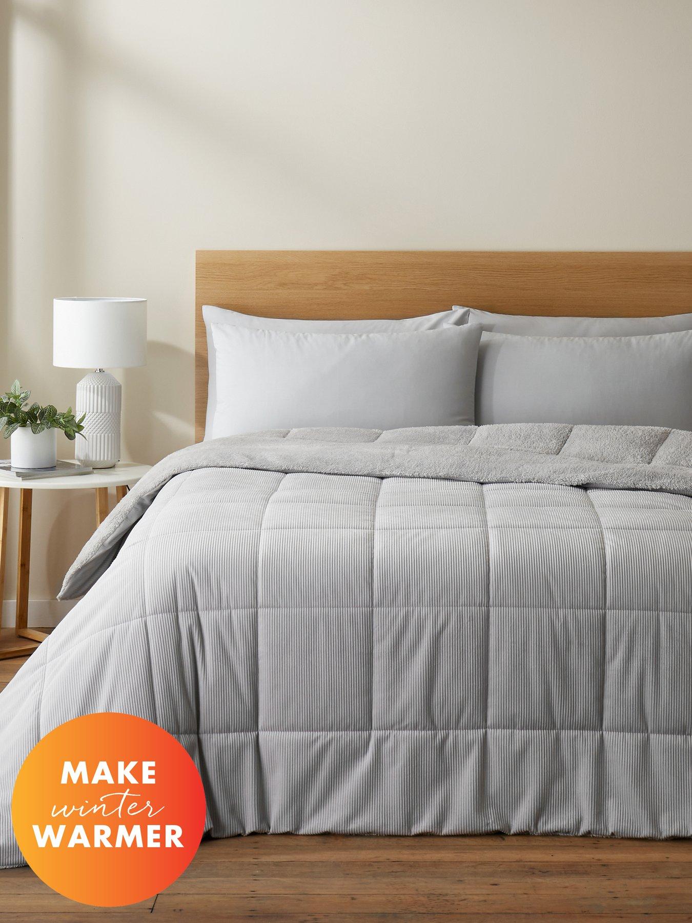 undefined Cosy Cord Coverless Duvet - Silver