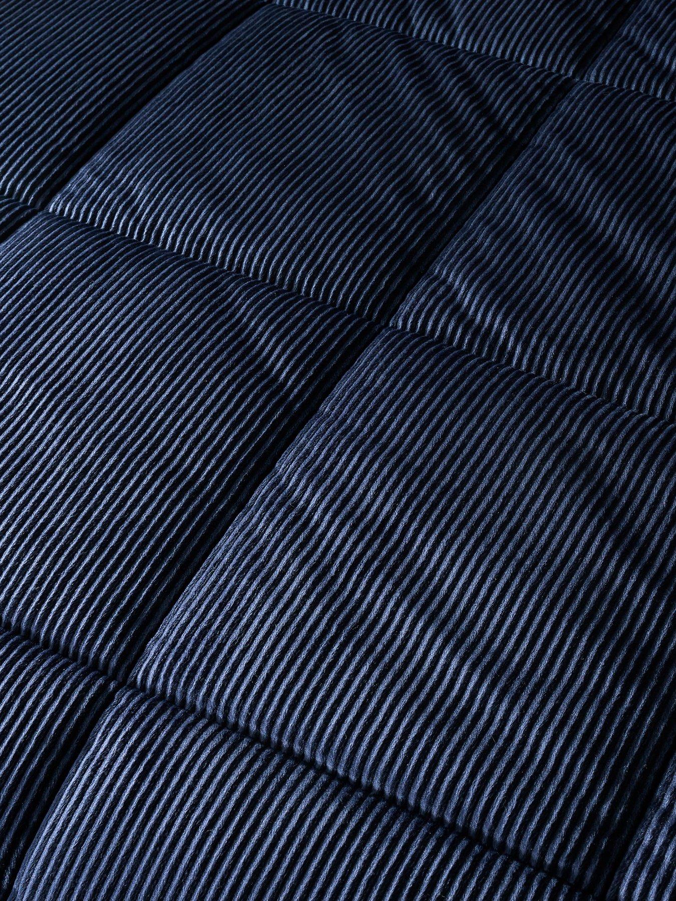 image of catherine-lansfield-cosy-cord-coverless-duvet-navy