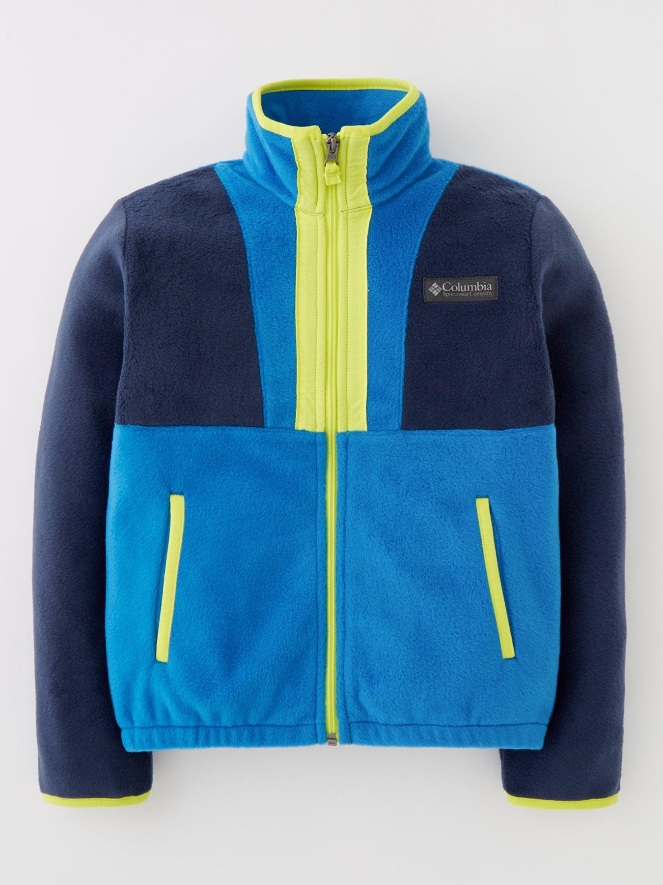 Columbia Boys Back Bowl Full Zip Fleece - Blue