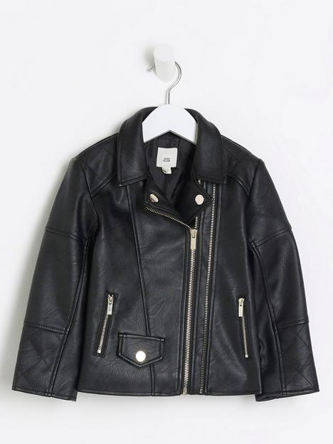 river-island-mini-mini-girls-faux-leather-biker-jacket-black