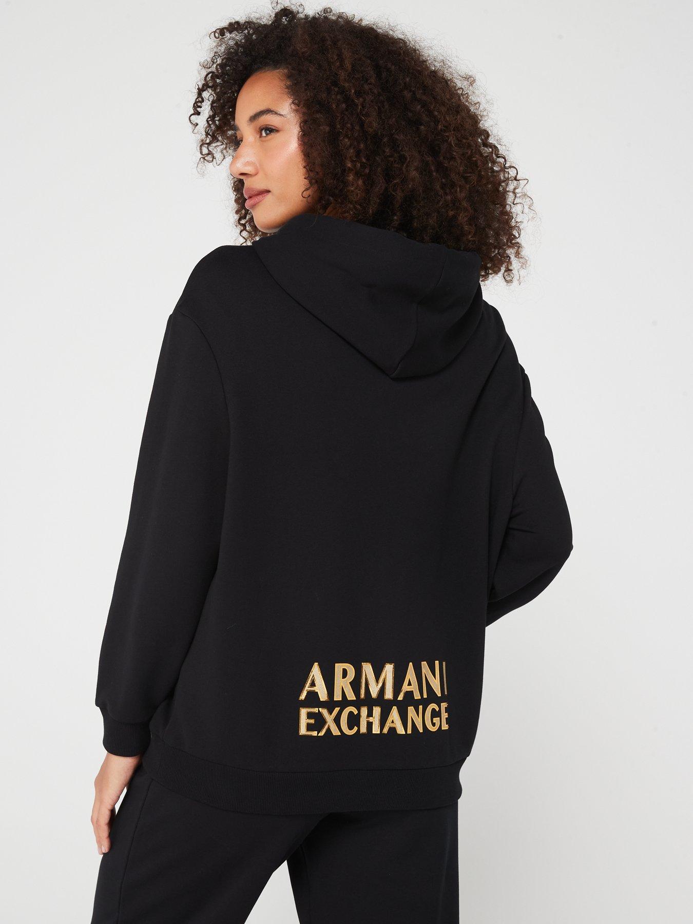 Armani exchange cheap black hoodie