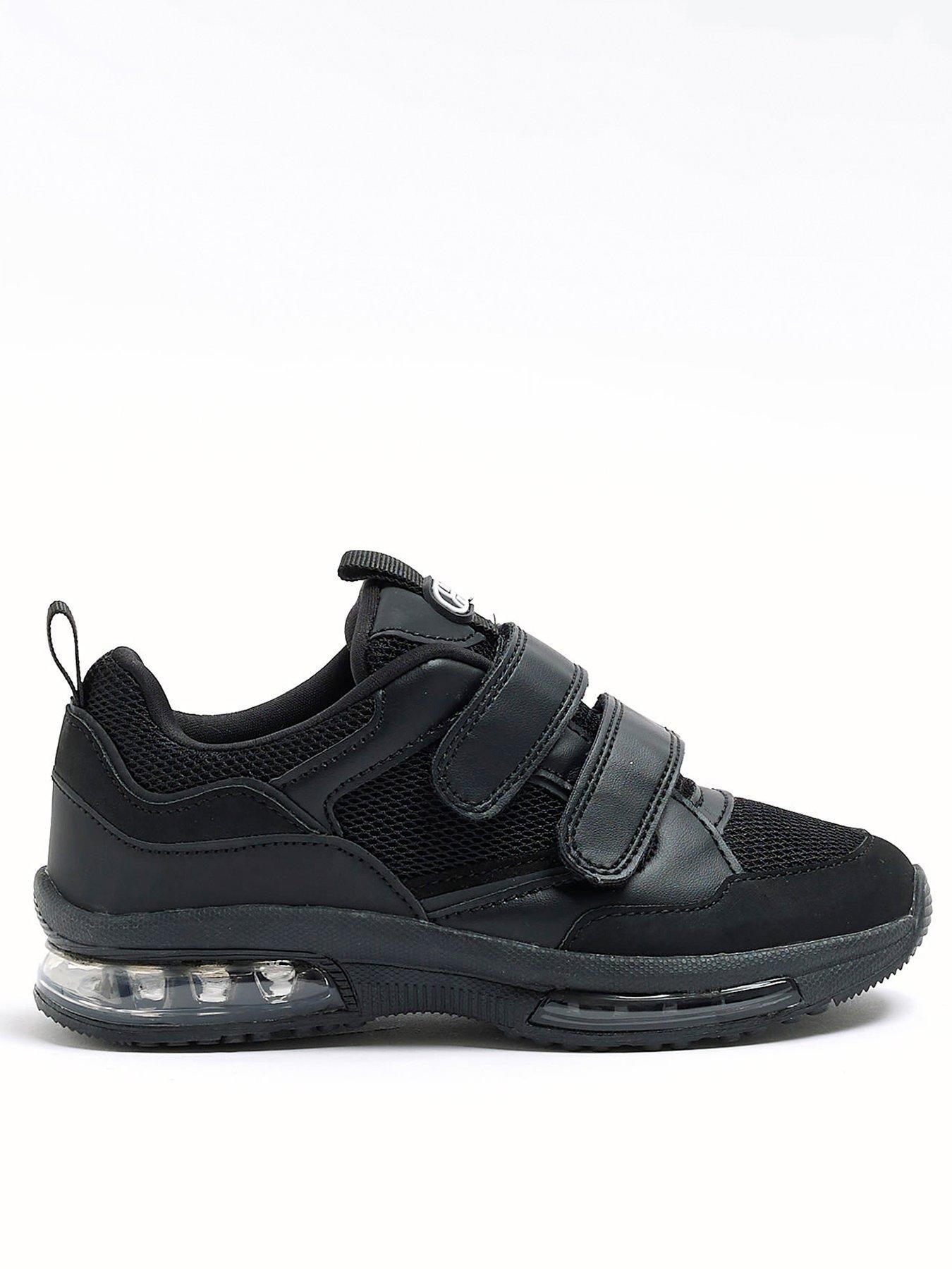 Boys black hot sale velcro trainer