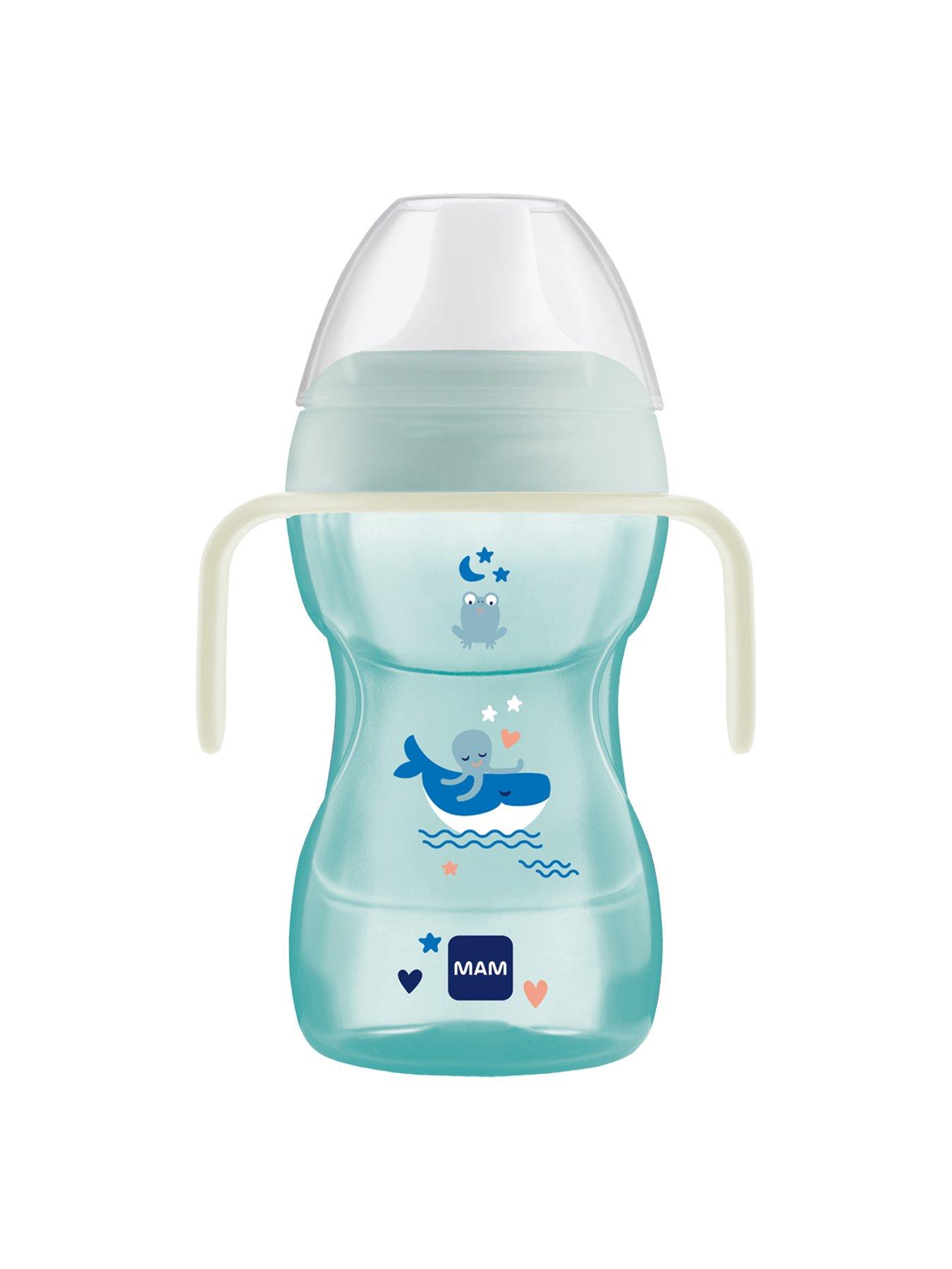 MAM Fun To Drink Cup 270ml  &  Glow Handles - Blue