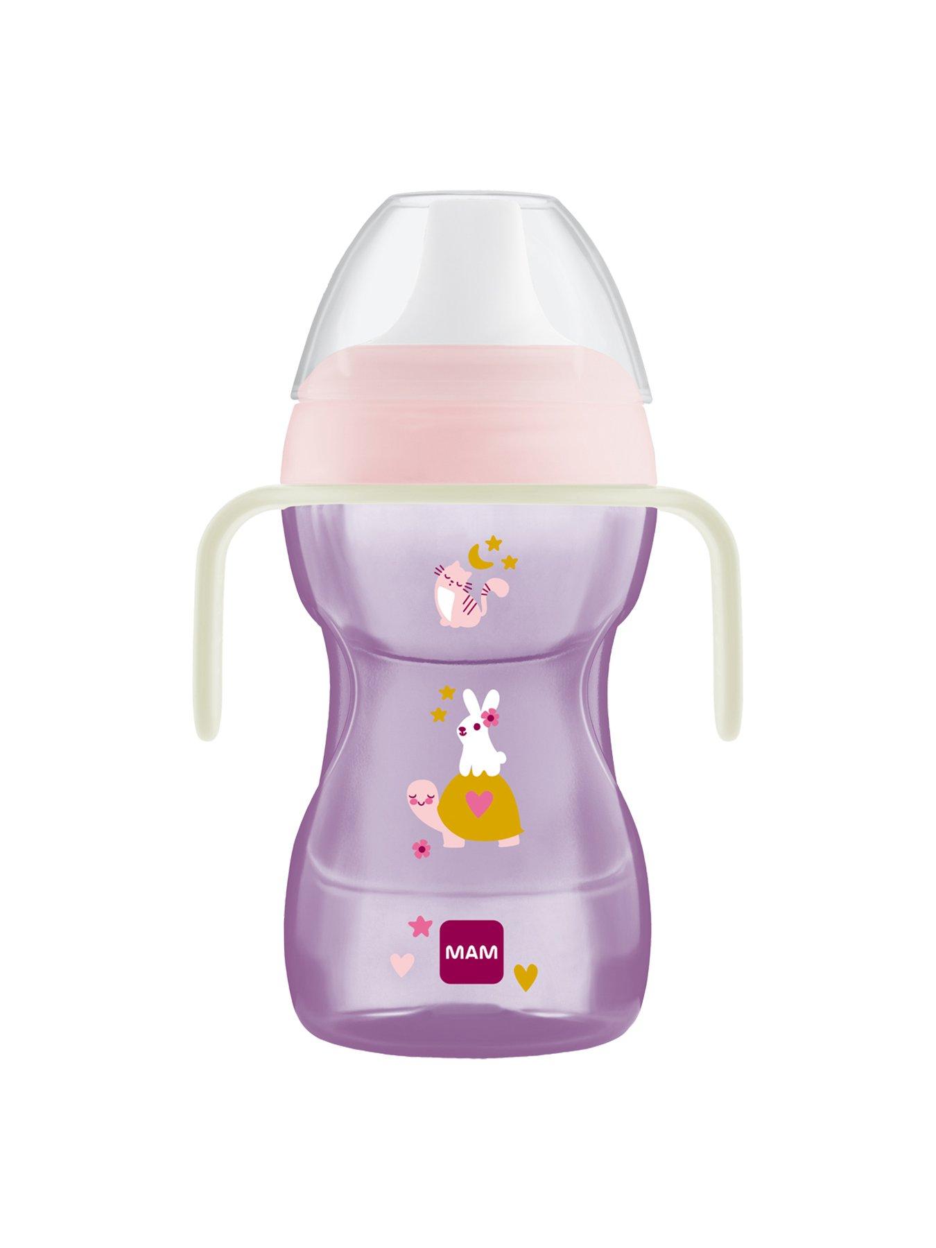 MAM Fun To Drink Cup 270ml  &  Glow Handles - Purple