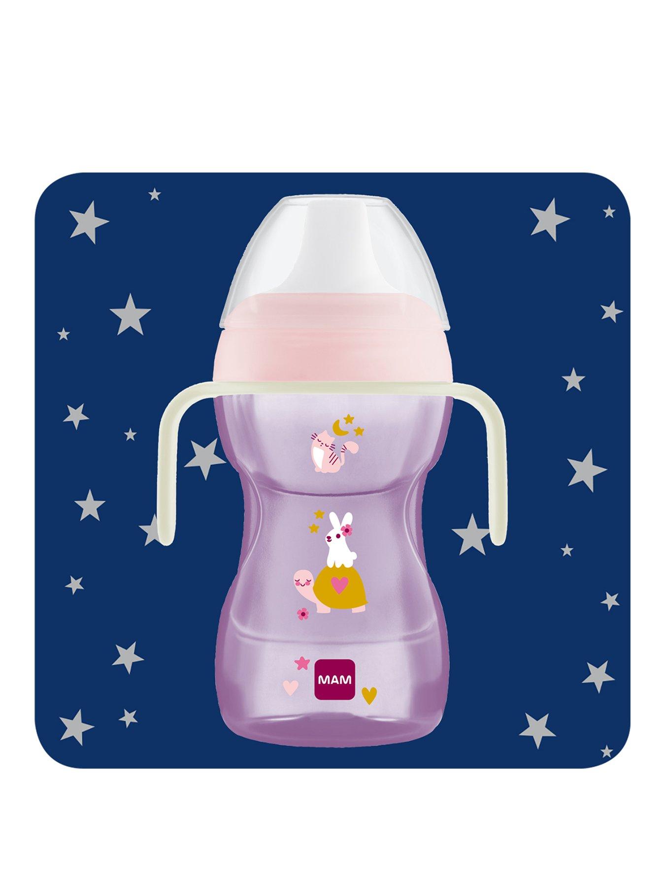 Image 2 of 2 of MAM Fun To Drink Cup 270ml &amp; Glow Handles - Purple