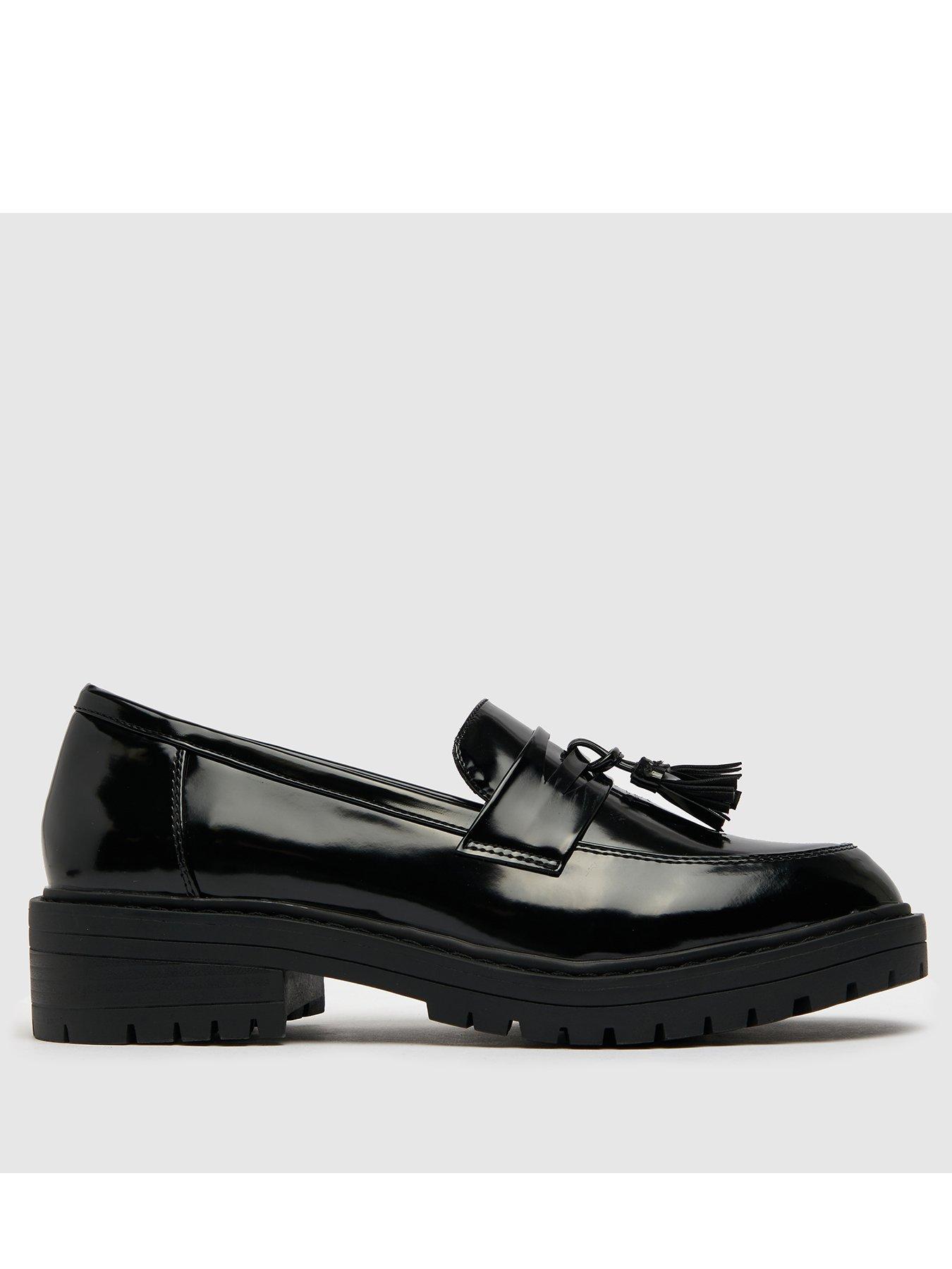 Platform hot sale tassel loafers