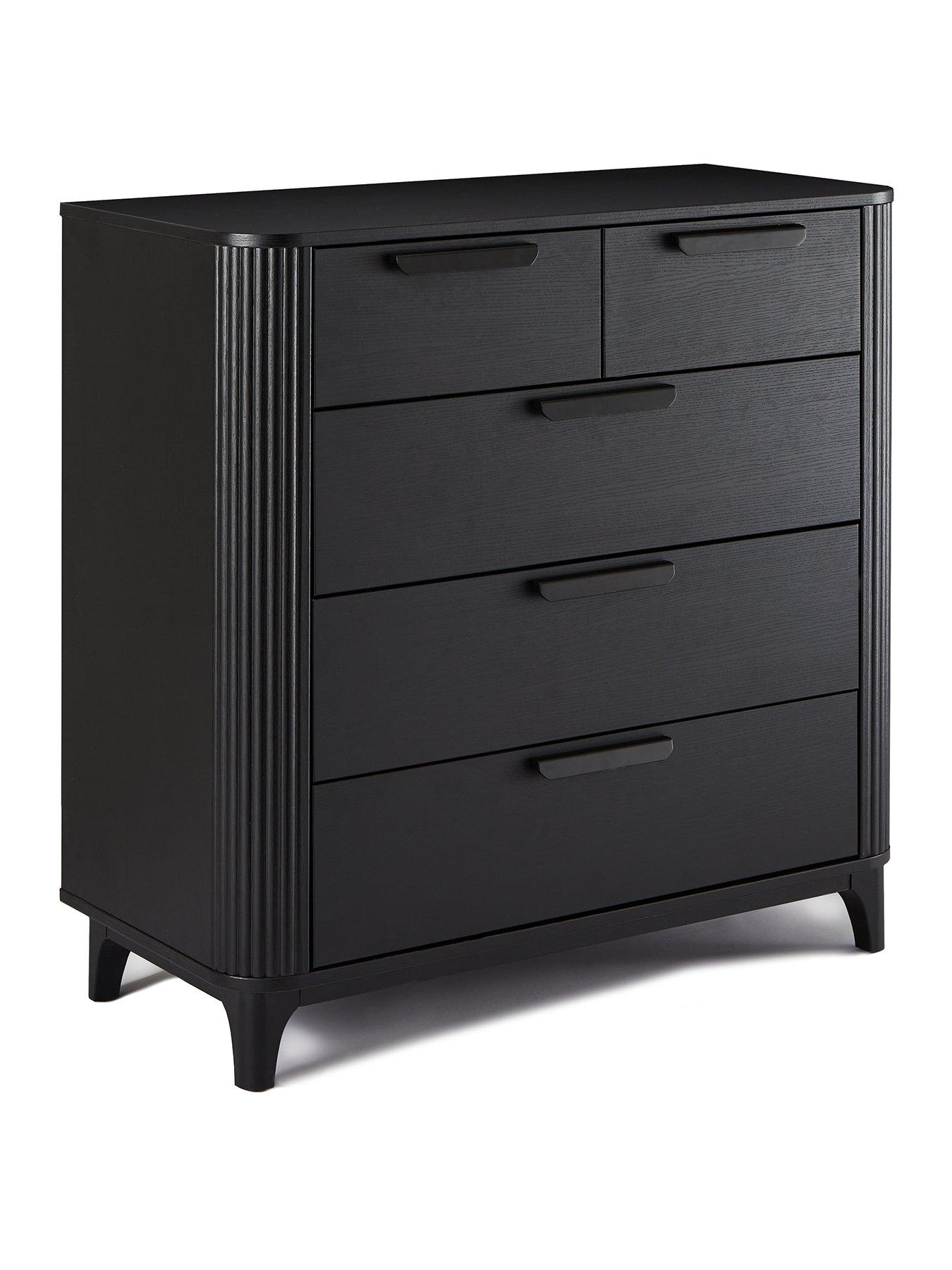Image 3 of 7 of Very Home Carina 2 + 3 Drawer Chest - Black - FSC&reg; Certified