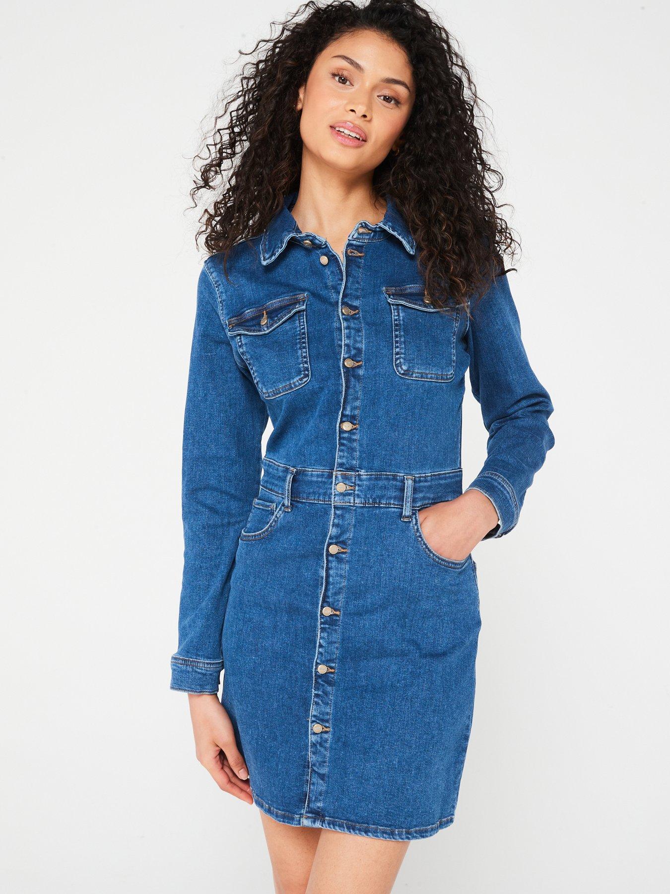 Denim Maxi Denim Dress 16 The 1964 Denim Company Girls Frill Strap