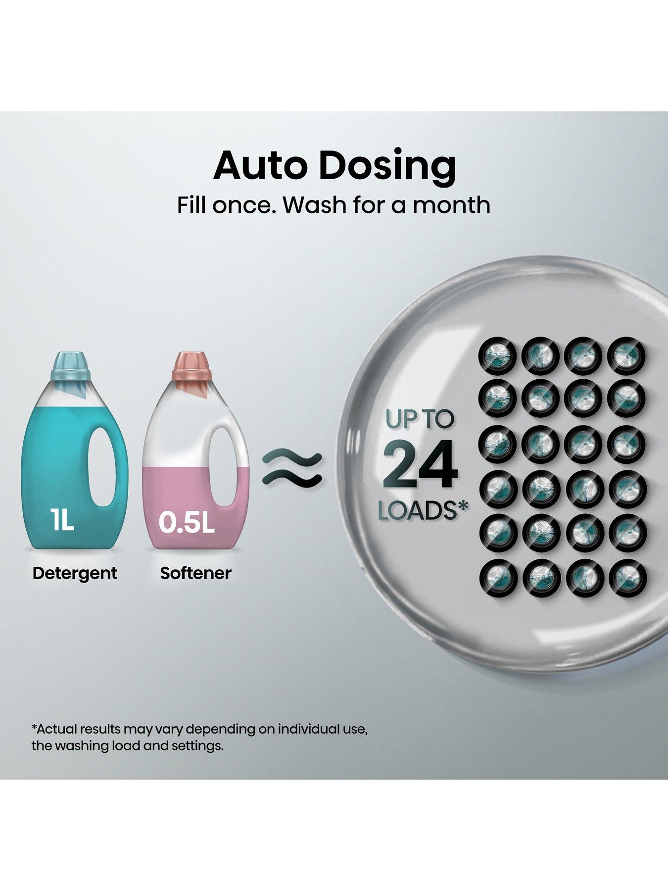  image of hisense-5s-series-wf5s1245bb-12kg-1400rpm-auto-dosing-freestanding-washing-machine-premium-black