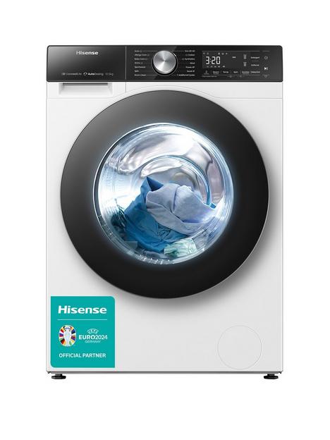 hisense-5s-series-wf5s1045bw-105kg-1400rpm-auto-dosing-freestanding-washing-machine--white