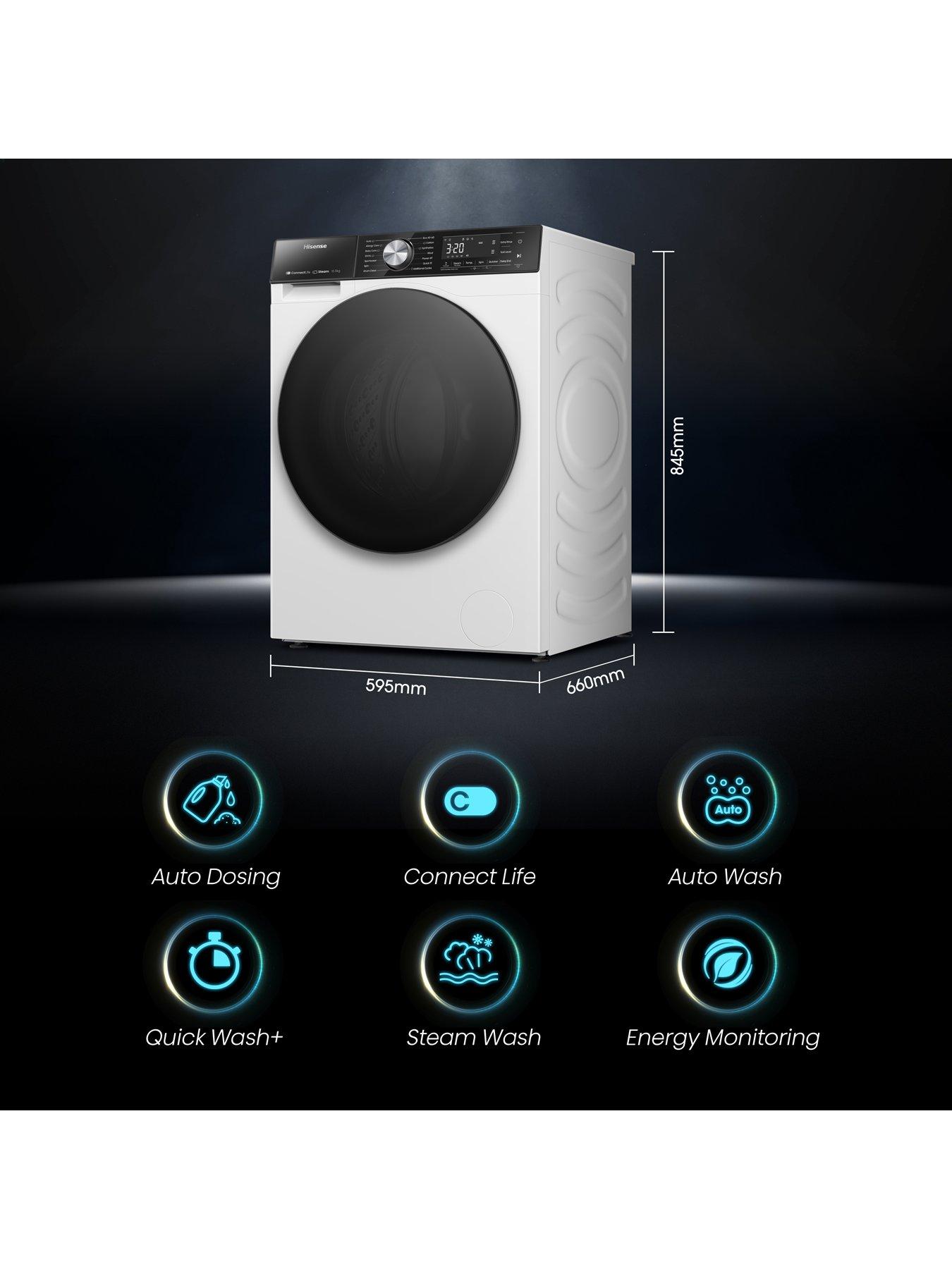 stillFront image of hisense-5s-series-wf5s1045bw-105kg-1400rpm-auto-dosing-freestanding-washing-machine--white