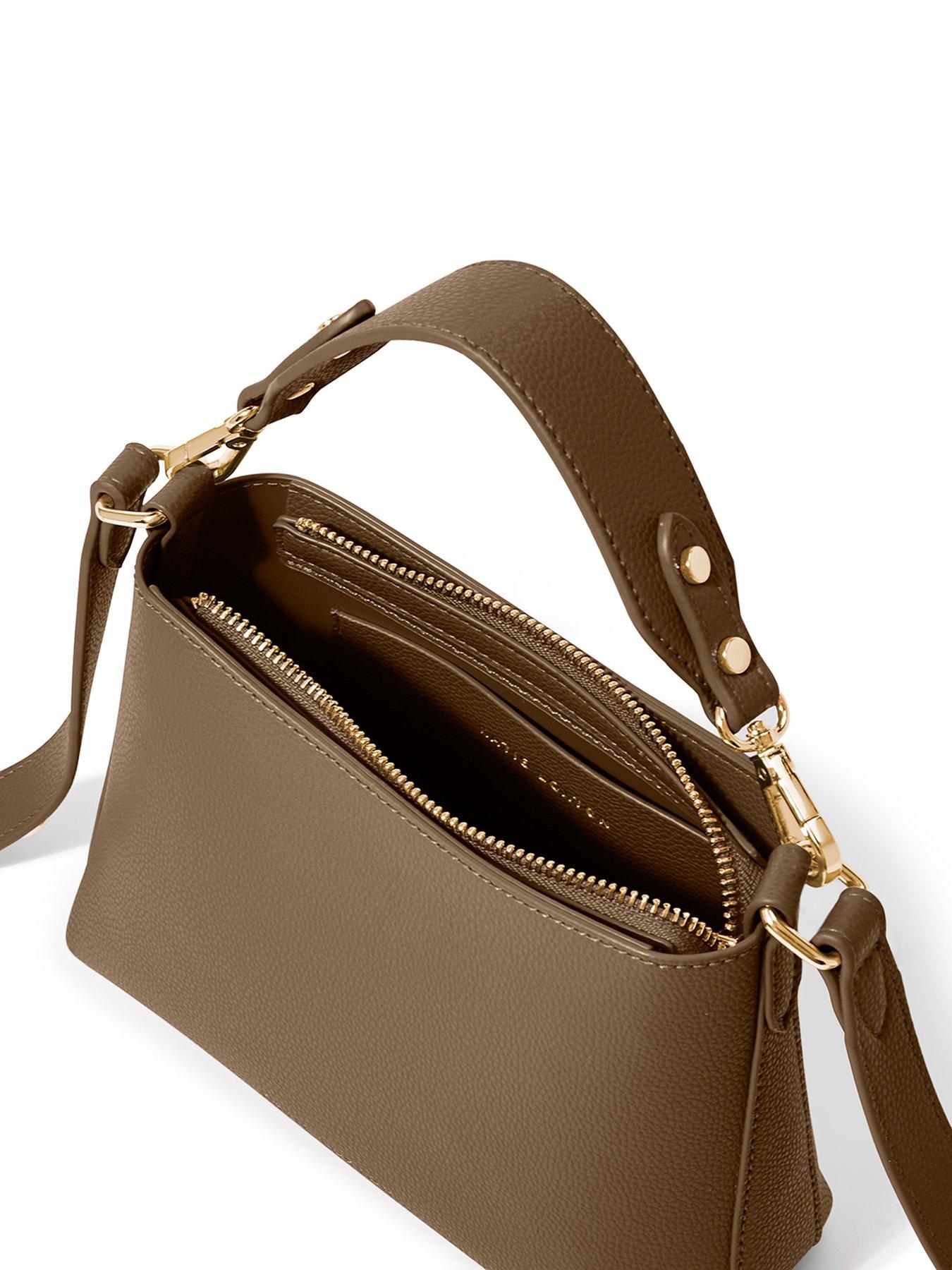 Evie leather 2024 crossbody bag