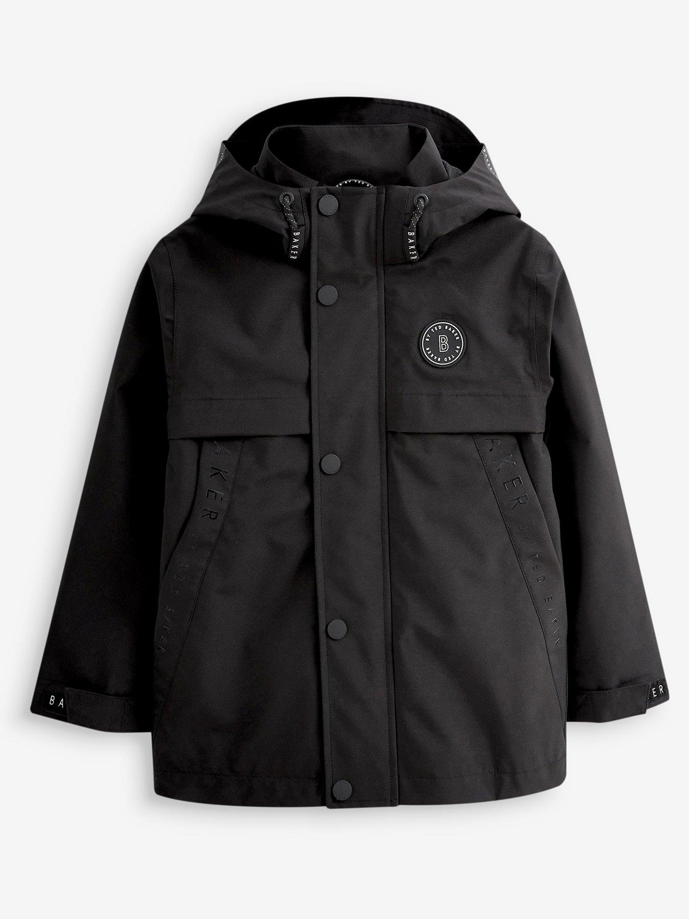 Boys black deals waterproof coat