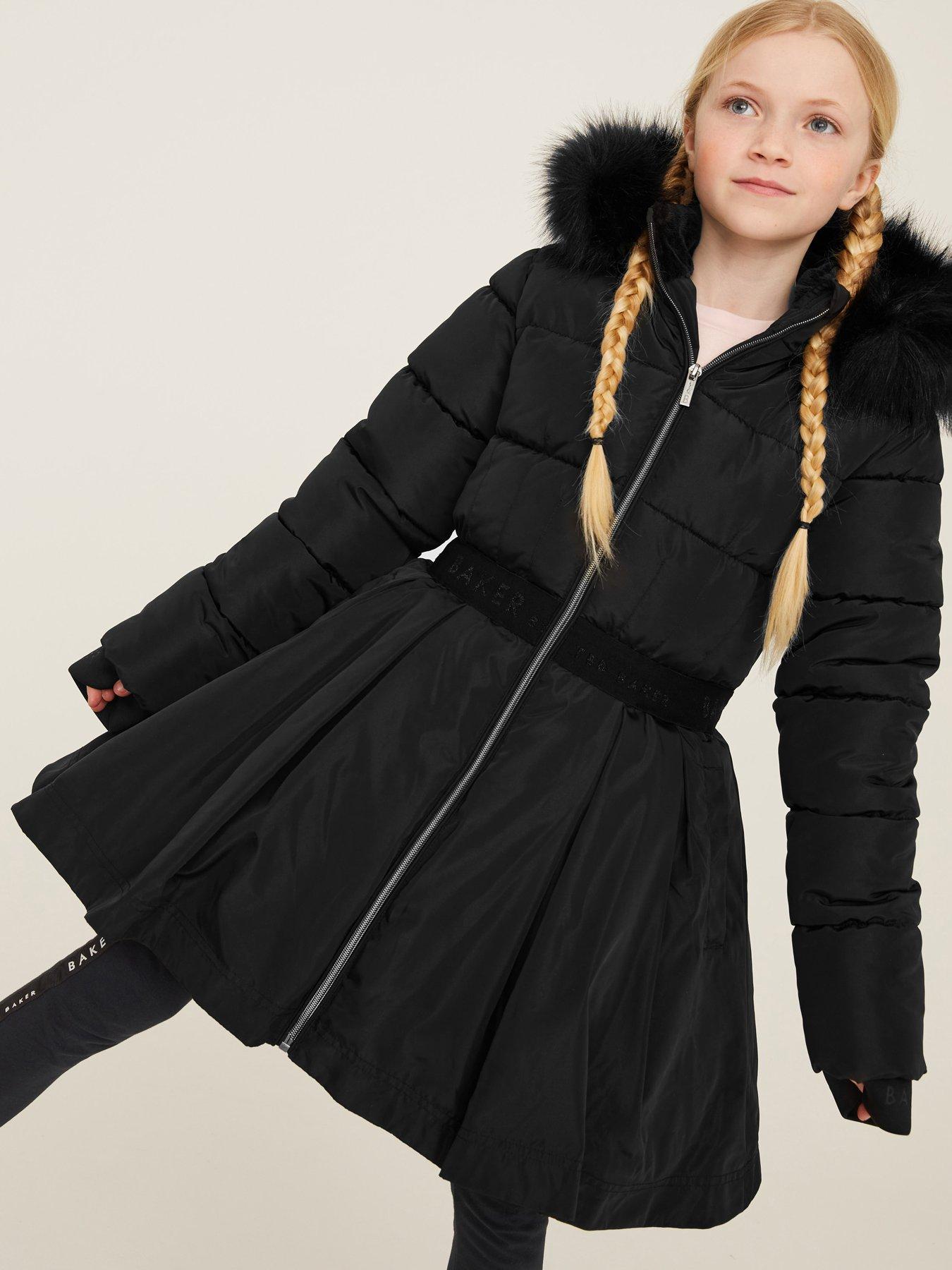 Older girls store black coat