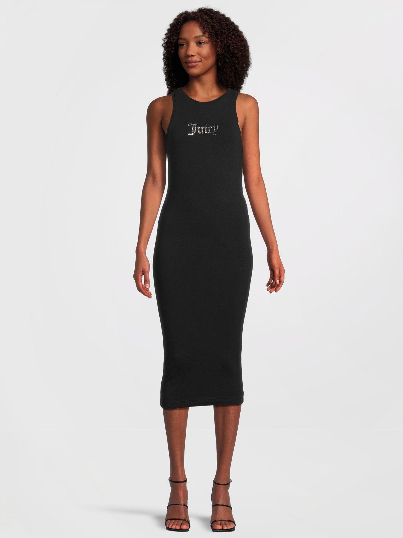 Black fitted cheap jersey dress