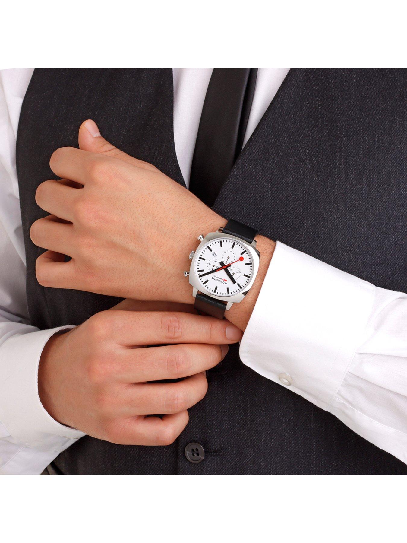 Image 3 of 8 of Mondaine Grand Cushion Mens Watch