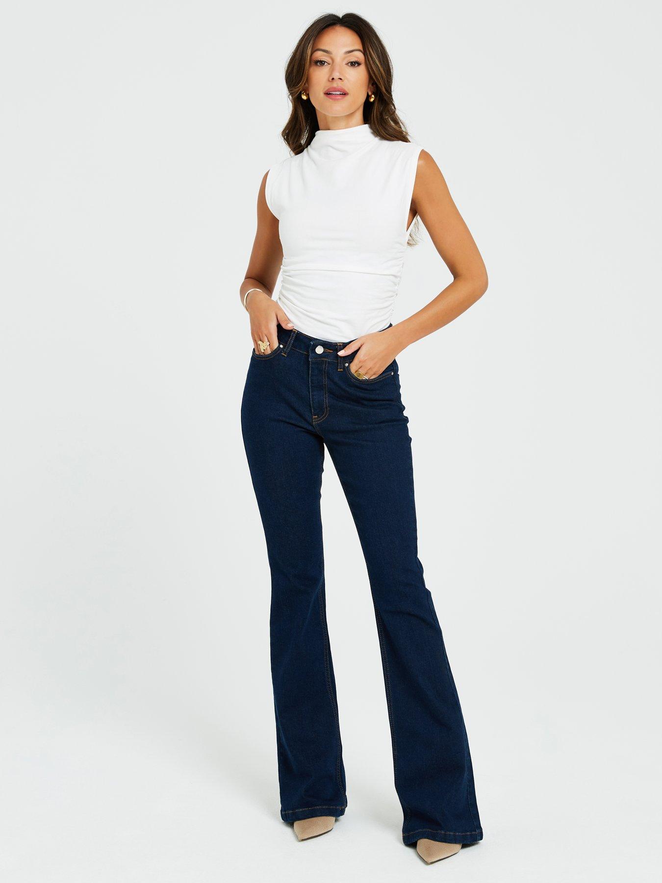 Michelle Keegan Skinny Flares - Dark Indigo