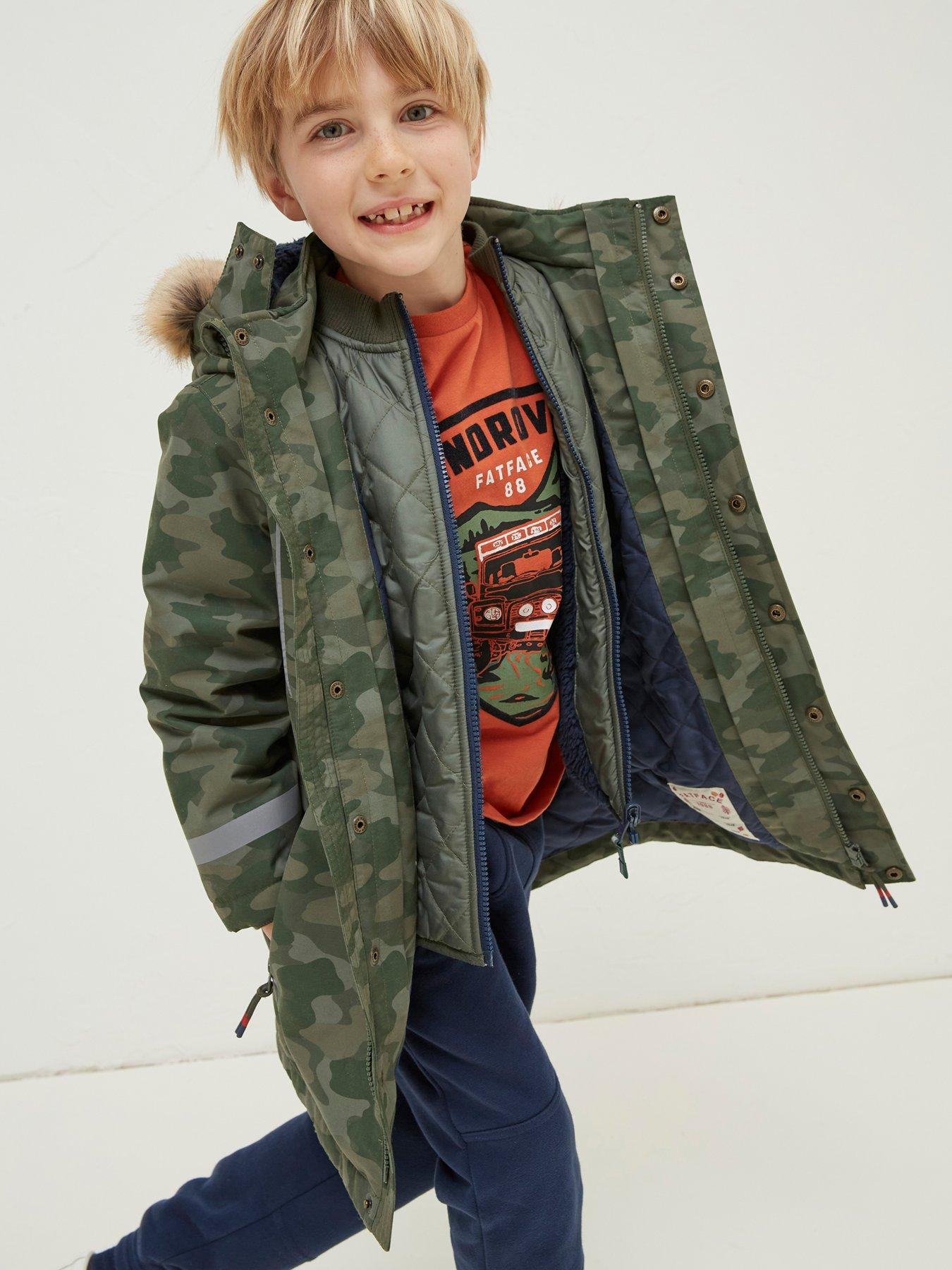 Khaki deals boys coat