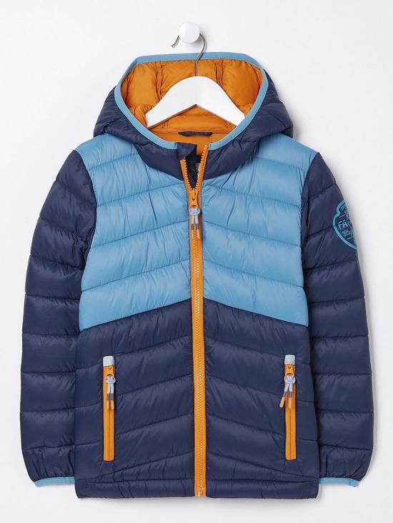 front image of fatface-boys-harry-padded-jacket-navy