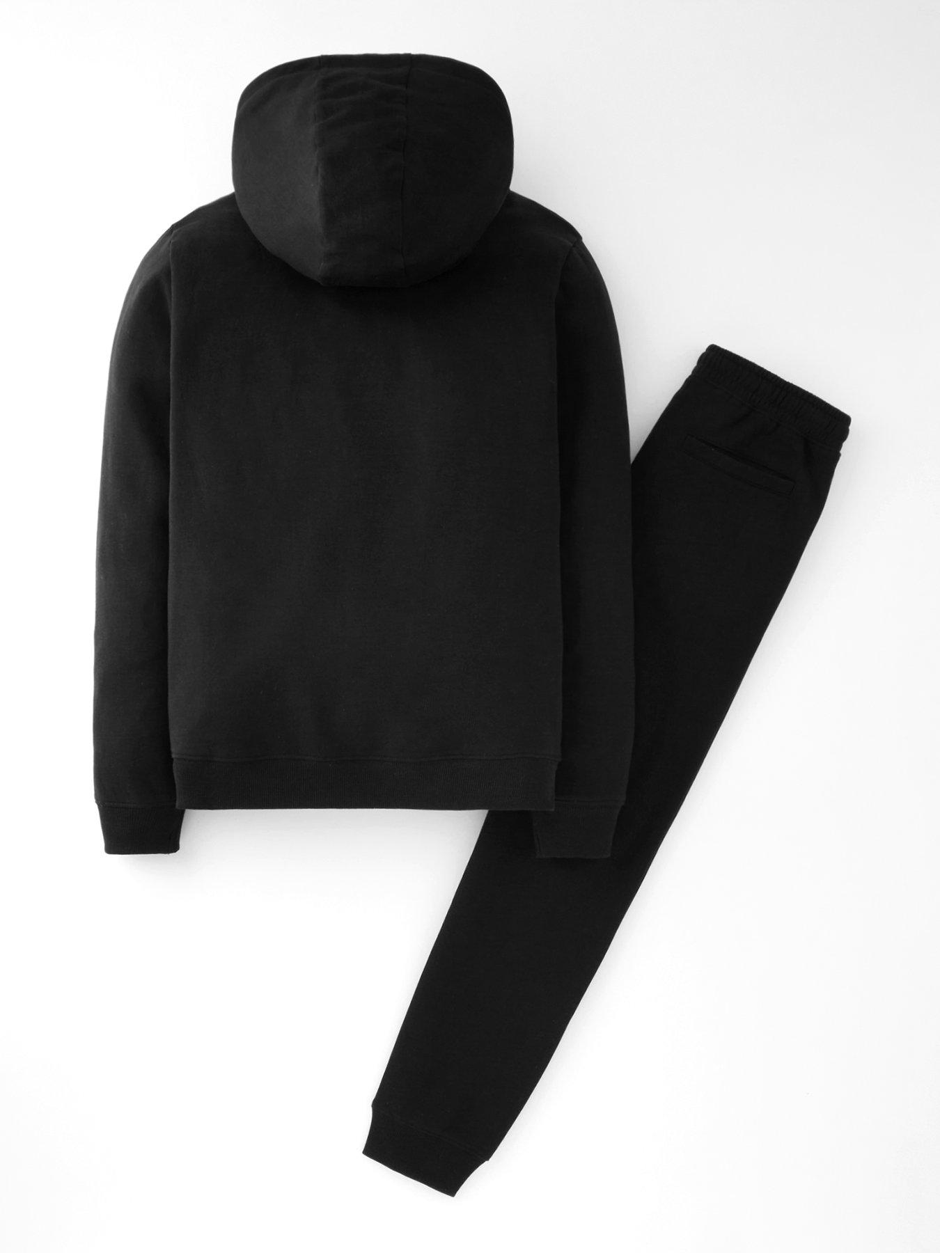 Boys black best sale jogger set