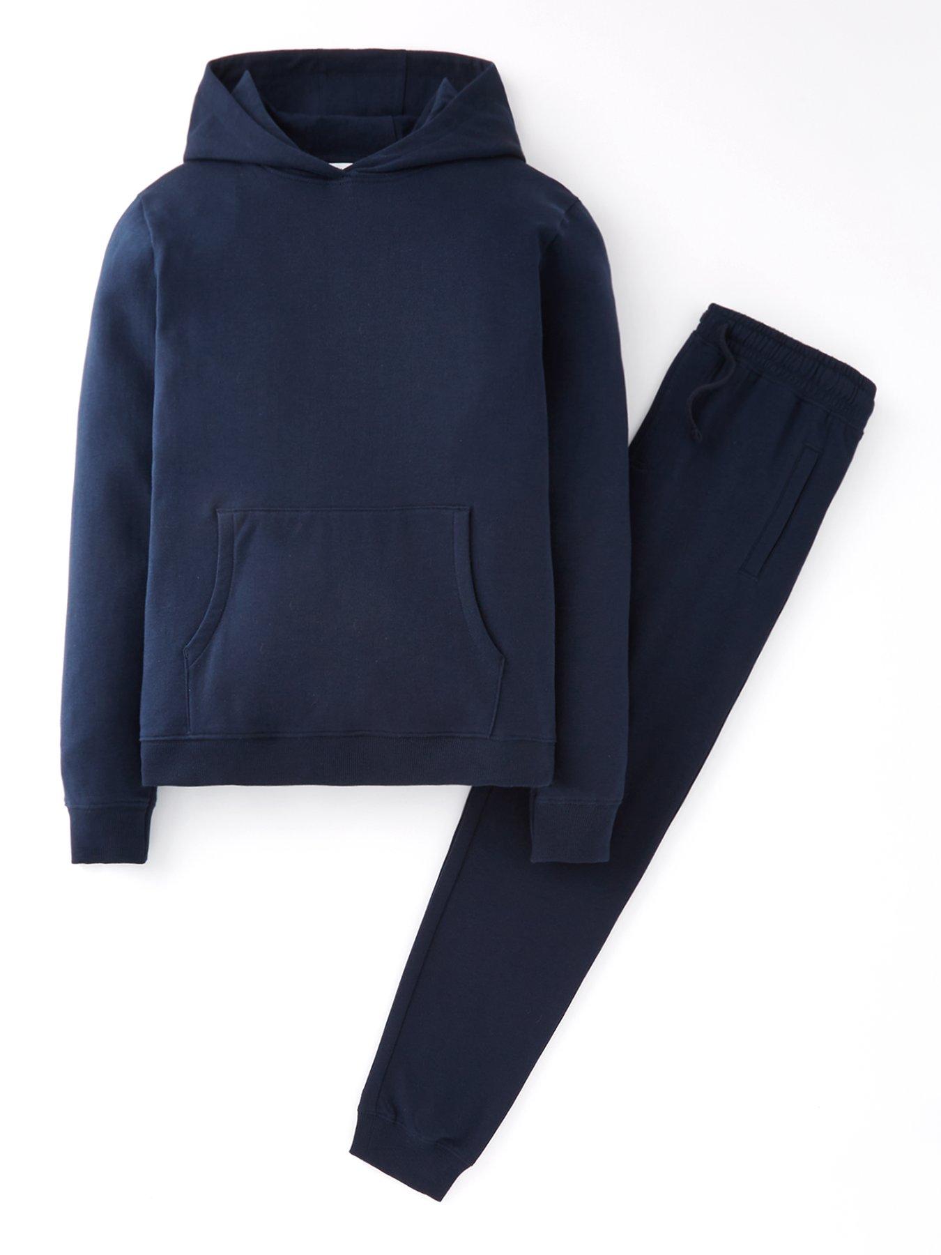 The Very Collection Boys Navy Hoodie And Jogger Basic Set
