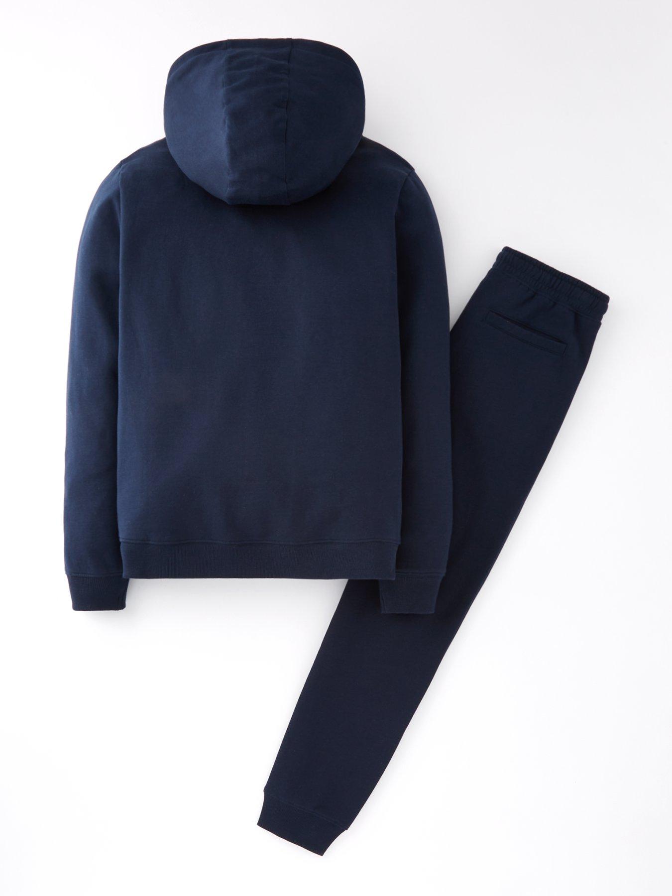 back image of everyday-boys-hoodie-and-jogger-set-navy