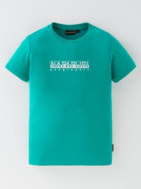 napapijri-kids-box-short-sleeve-t-shirt-green