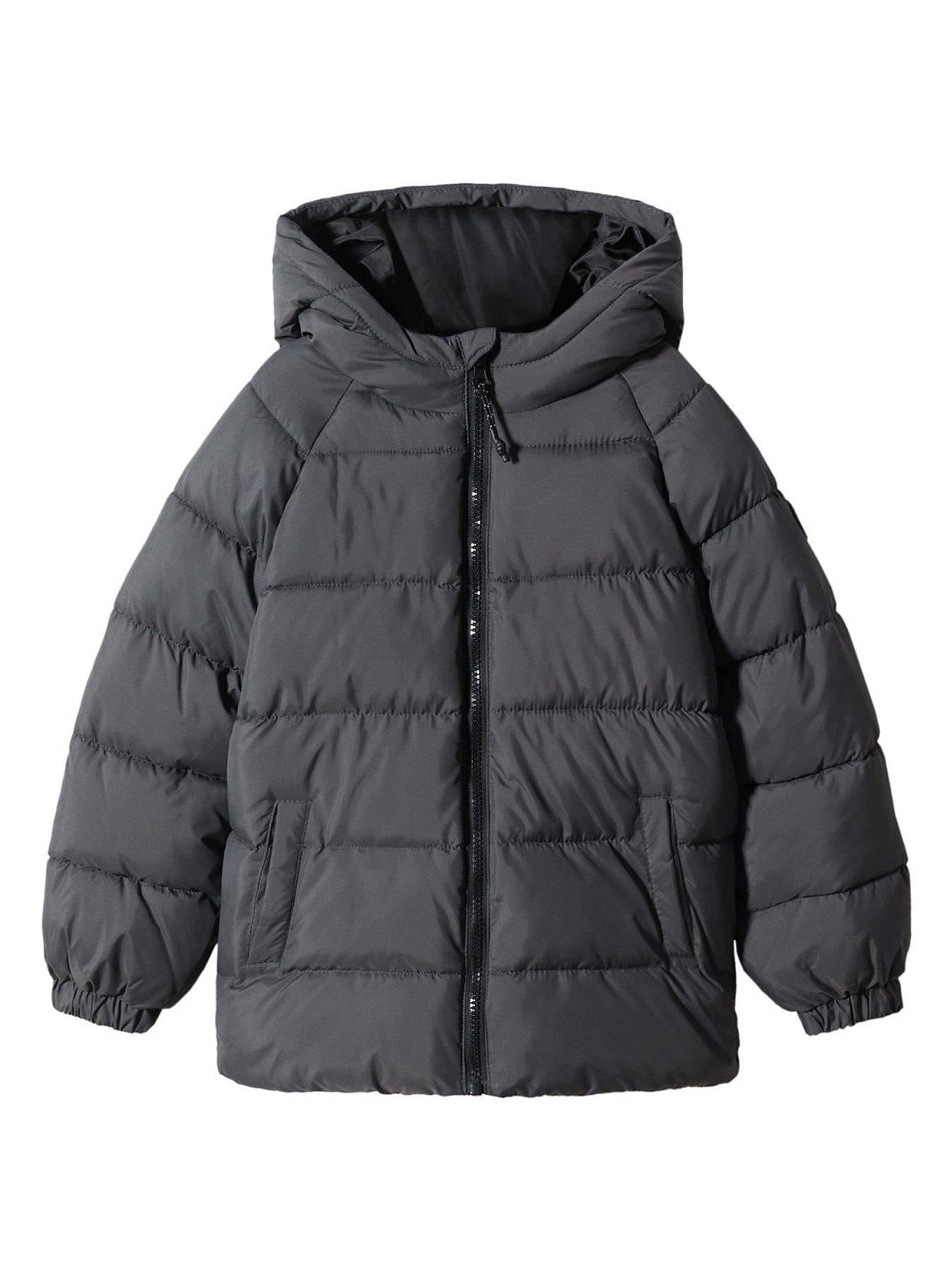 Dark grey padded on sale coat