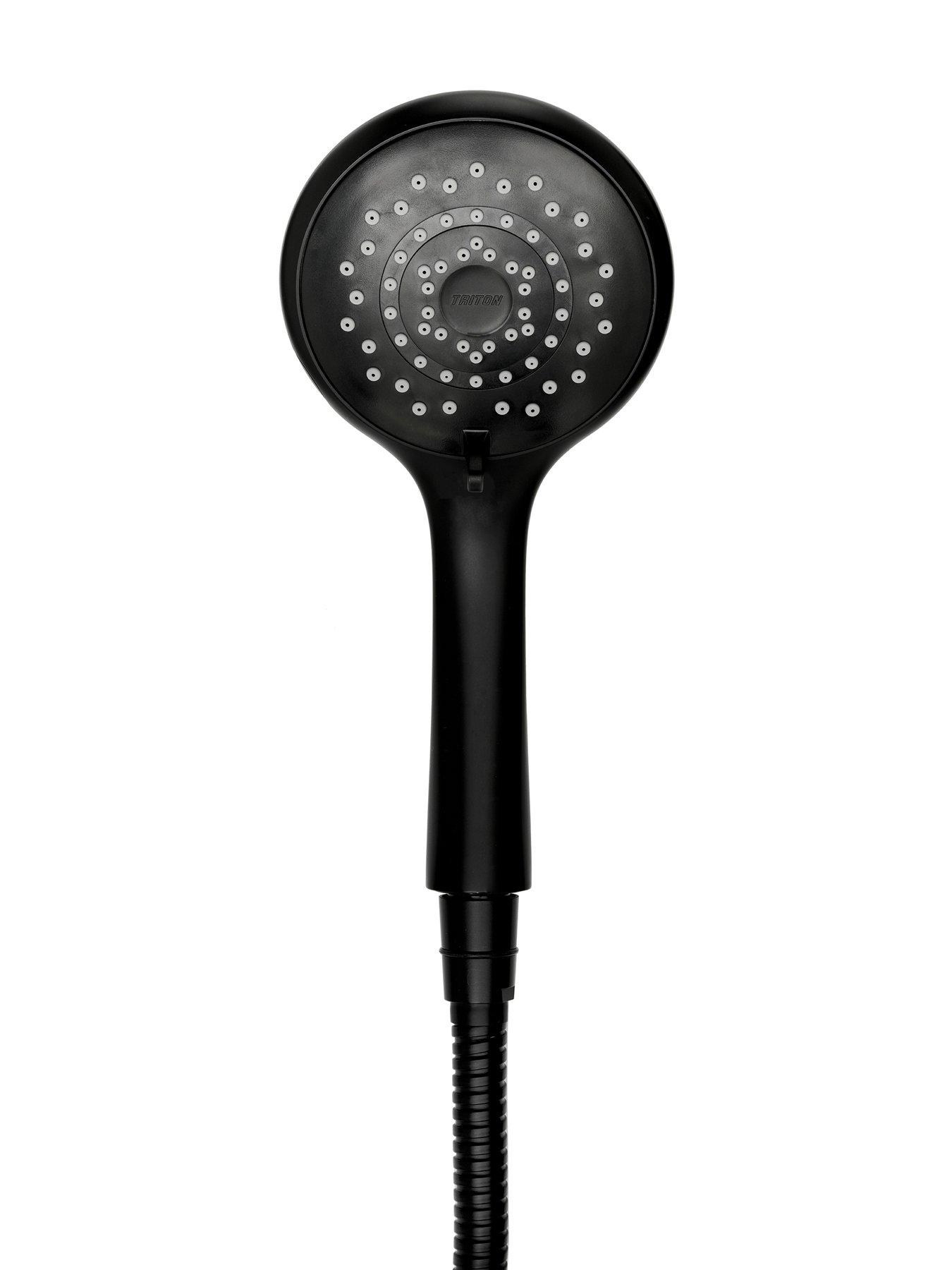  image of triton-8000-duraflow-five-spray-shower-head-matte-black